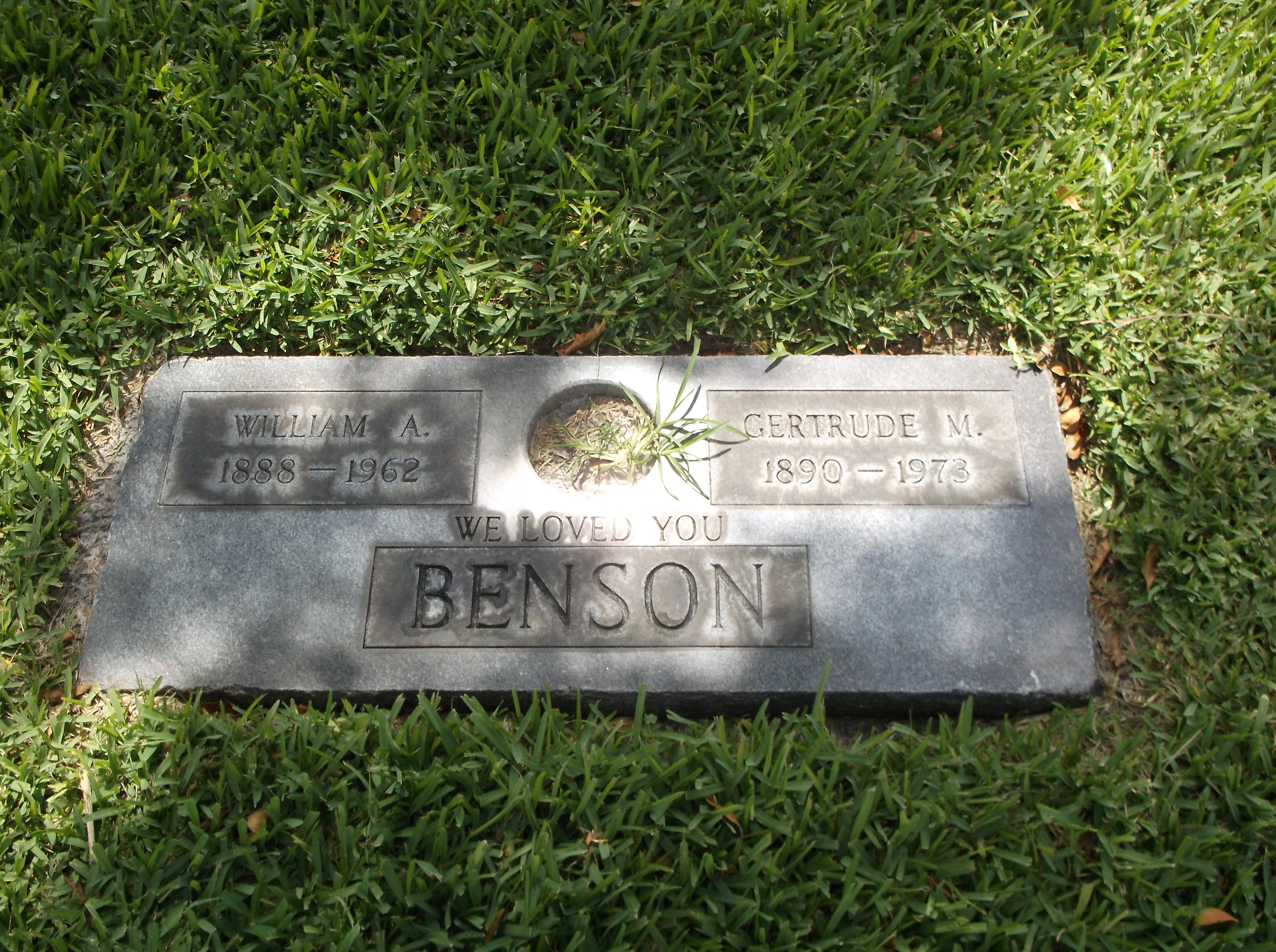 Gertrude M Benson