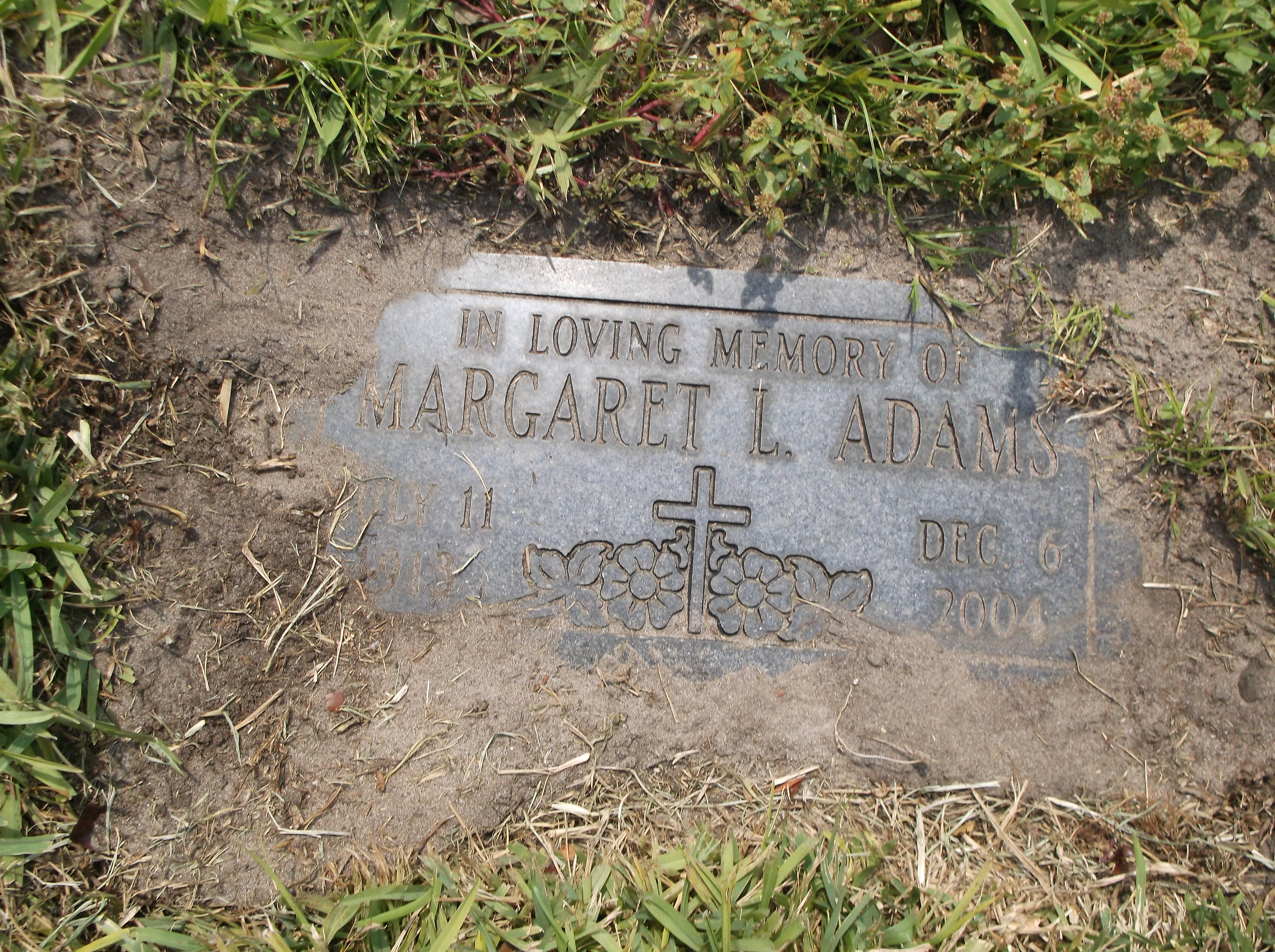 Margaret L Adams