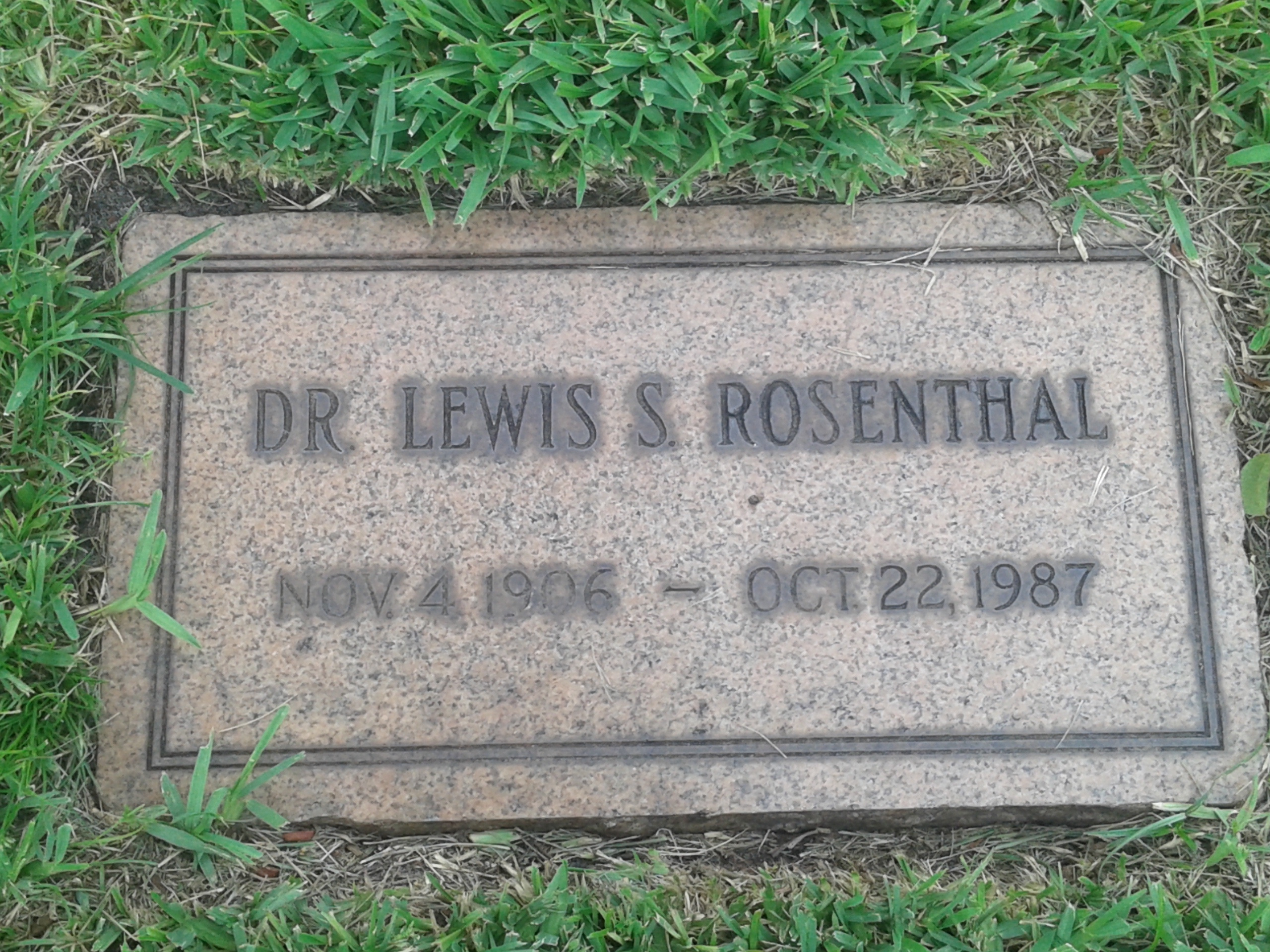 Dr Lewis S Rosenthal
