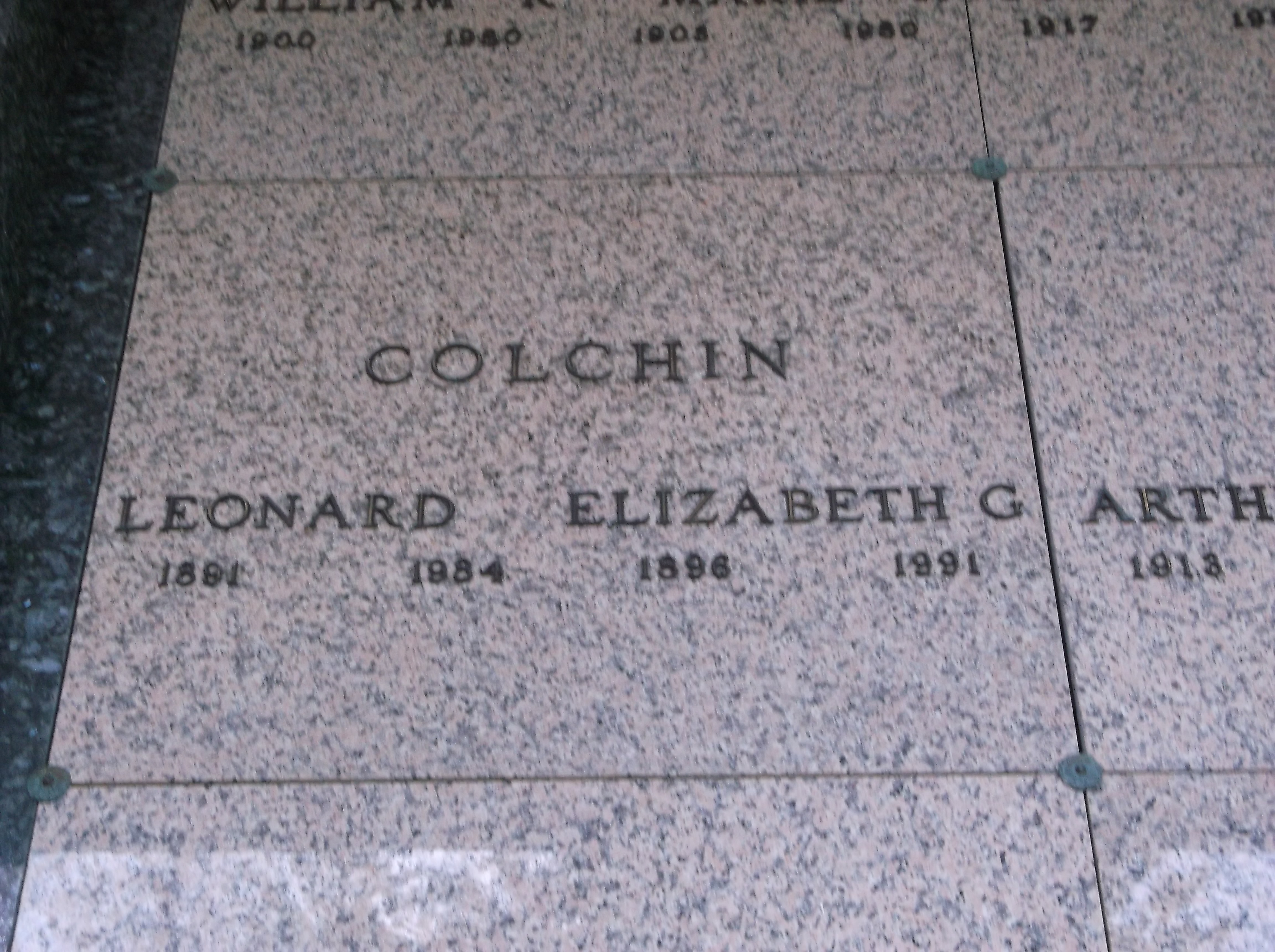 Elizabeth G Colchin