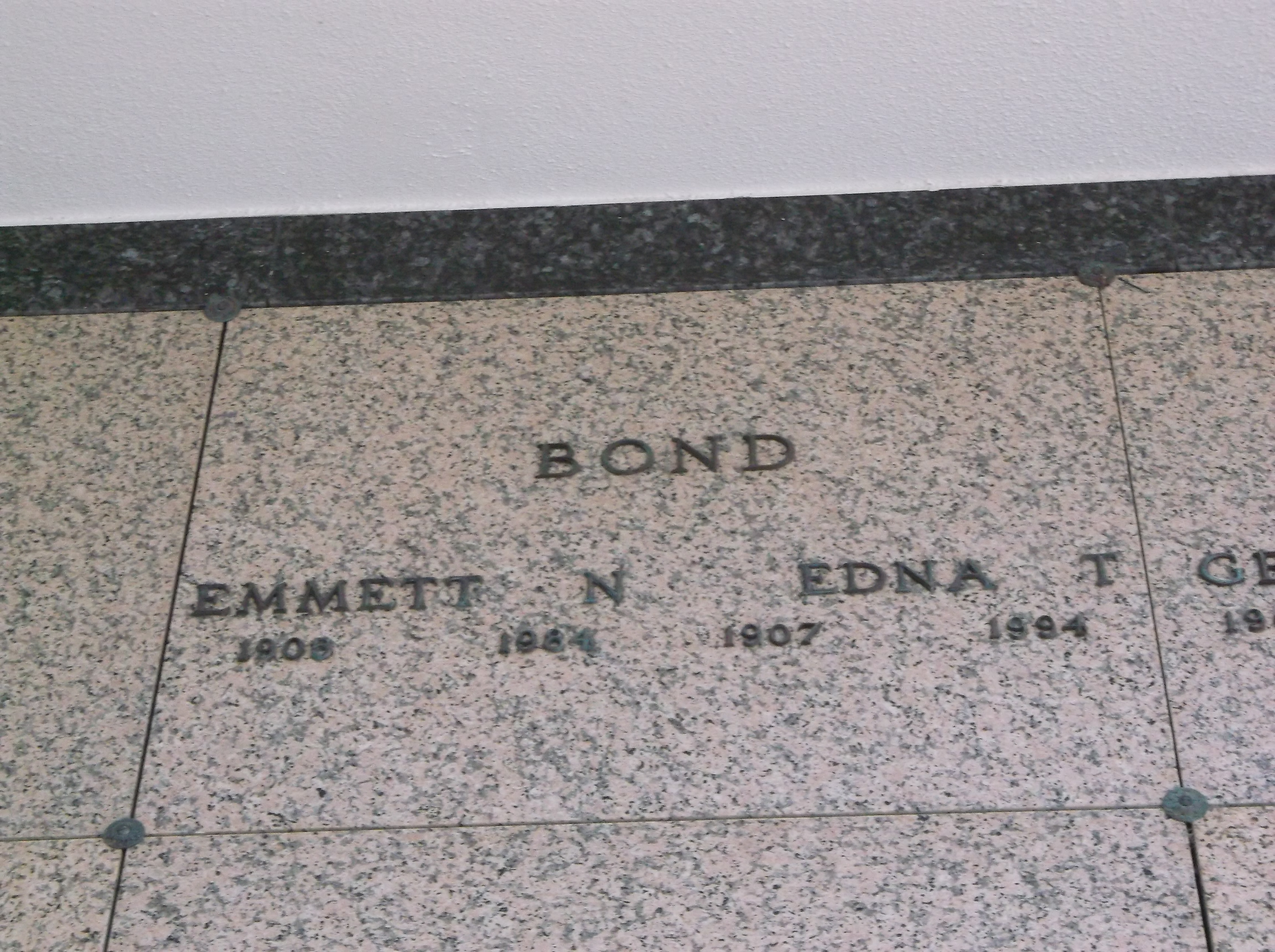 Emmett N Bond