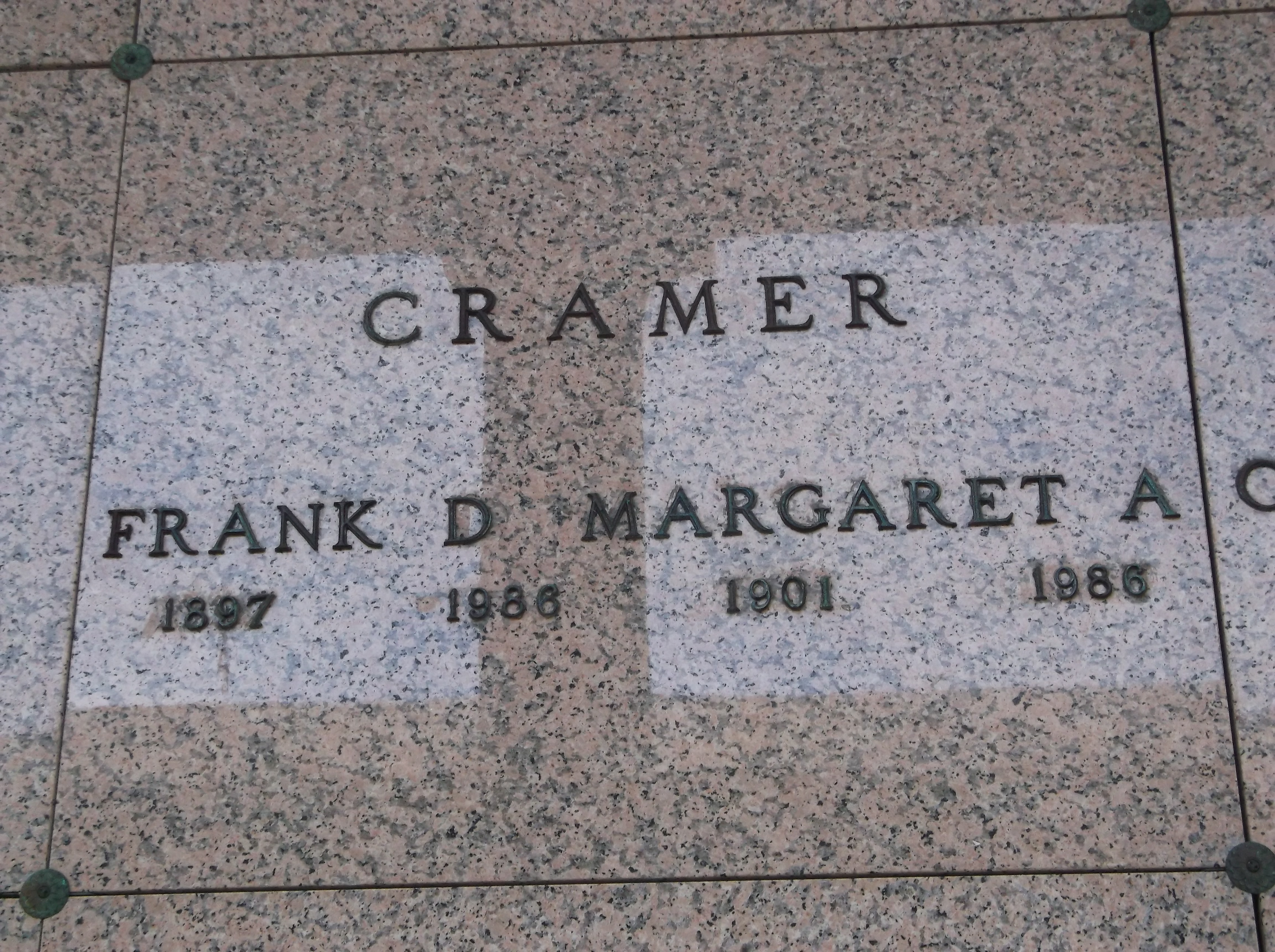 Frank D Cramer