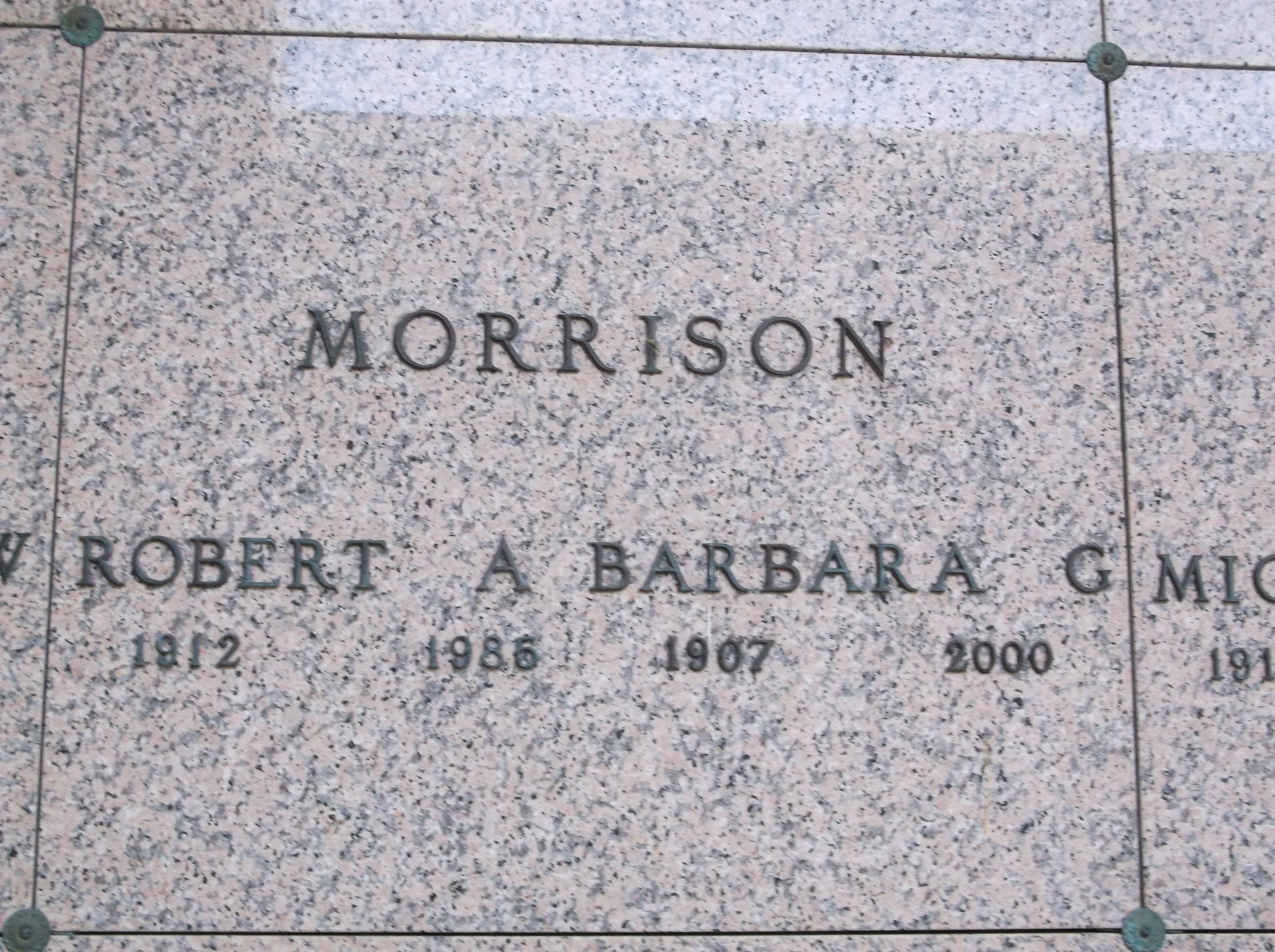 Robert A Morrison
