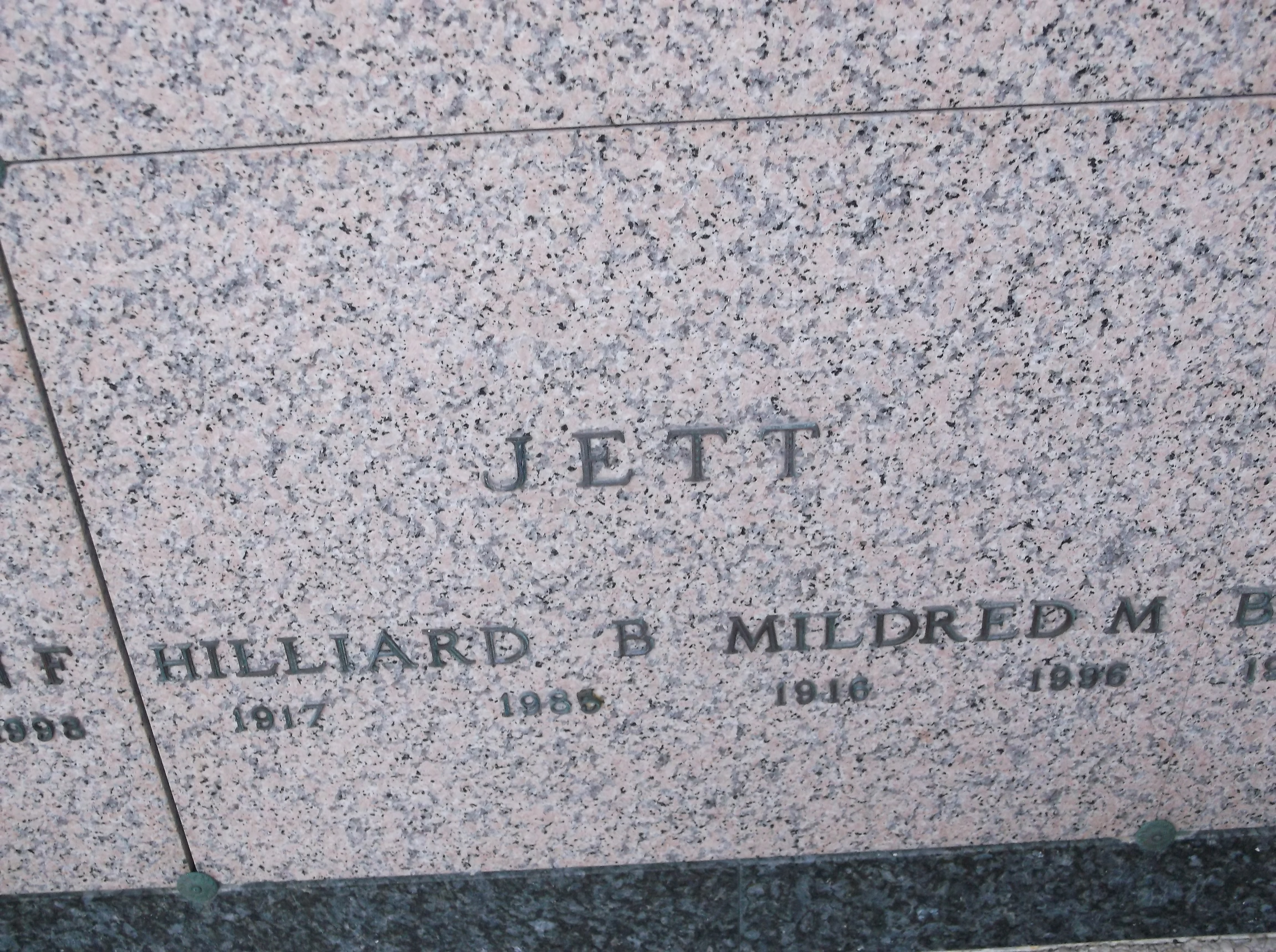 Mildred M Jett