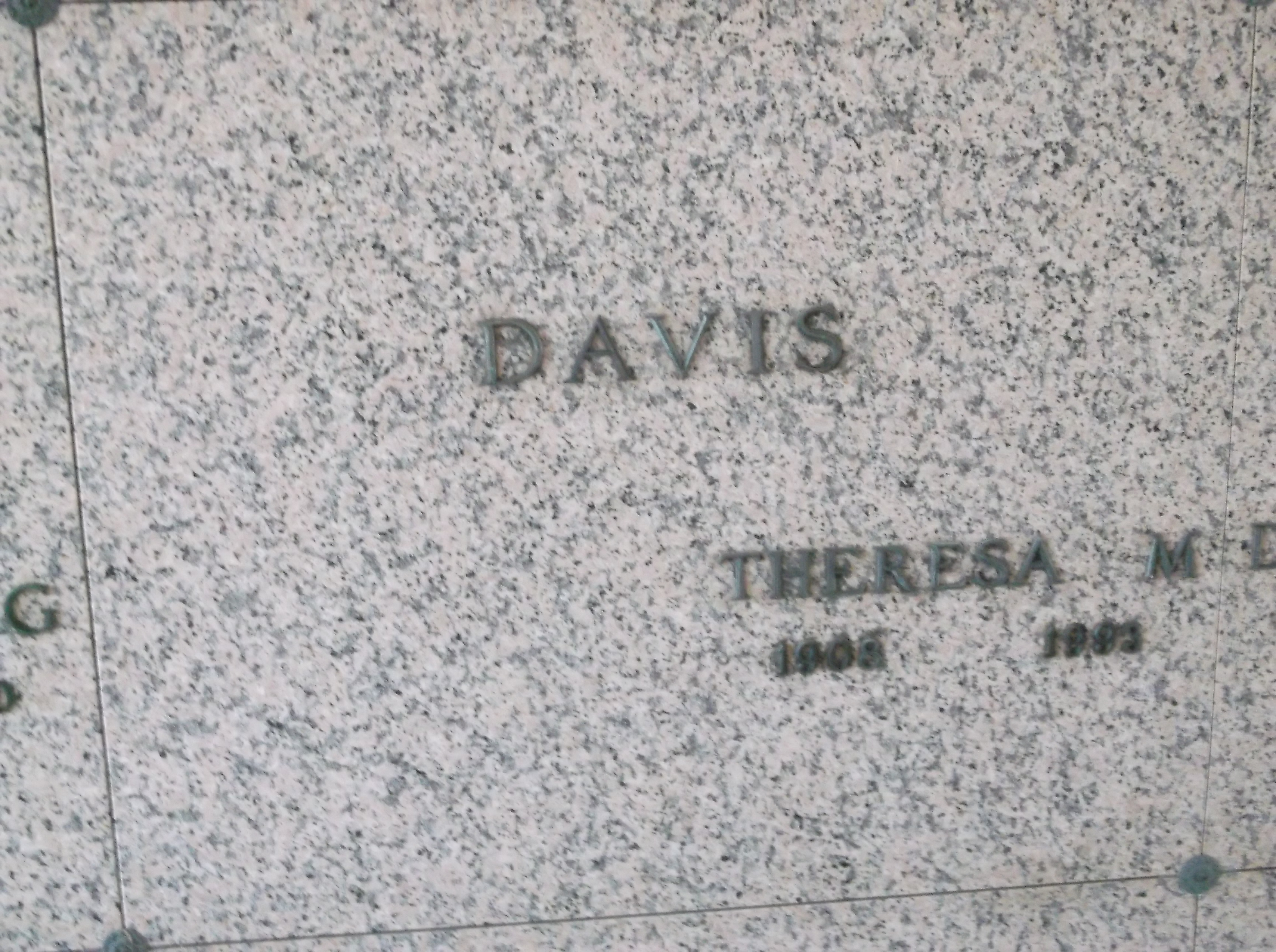 Theresa M Davis