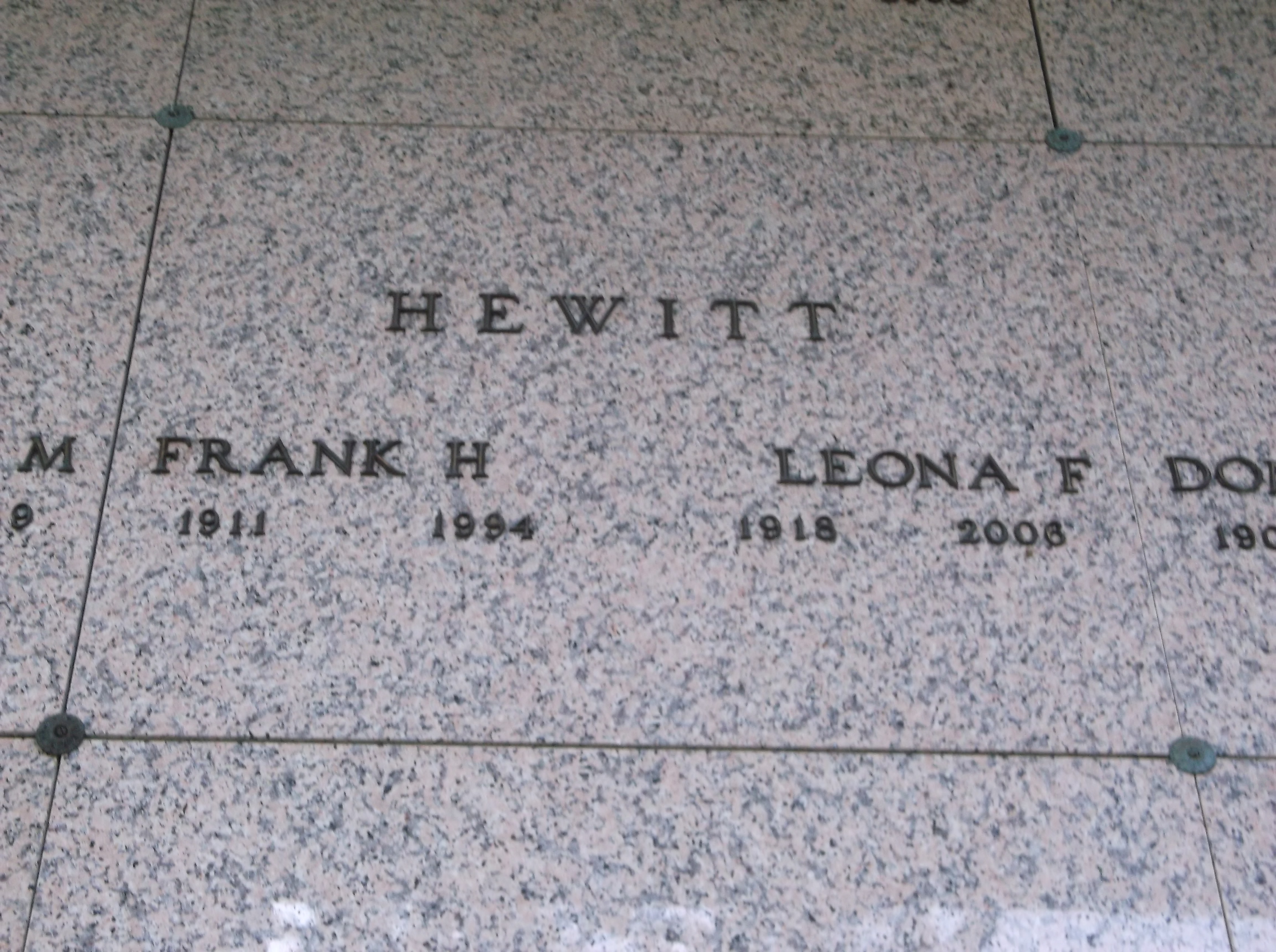 Frank H Hewitt