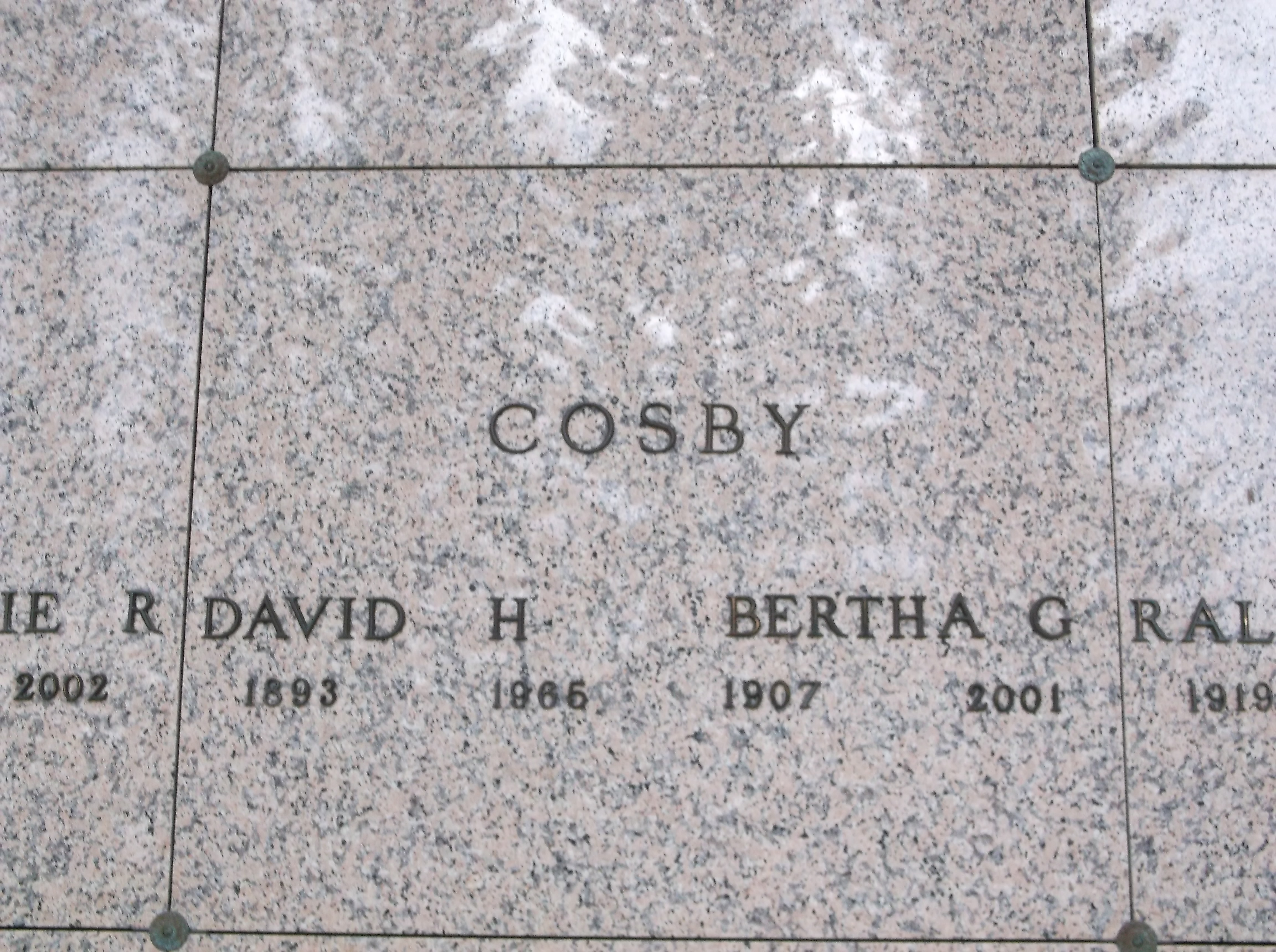 David H Cosby