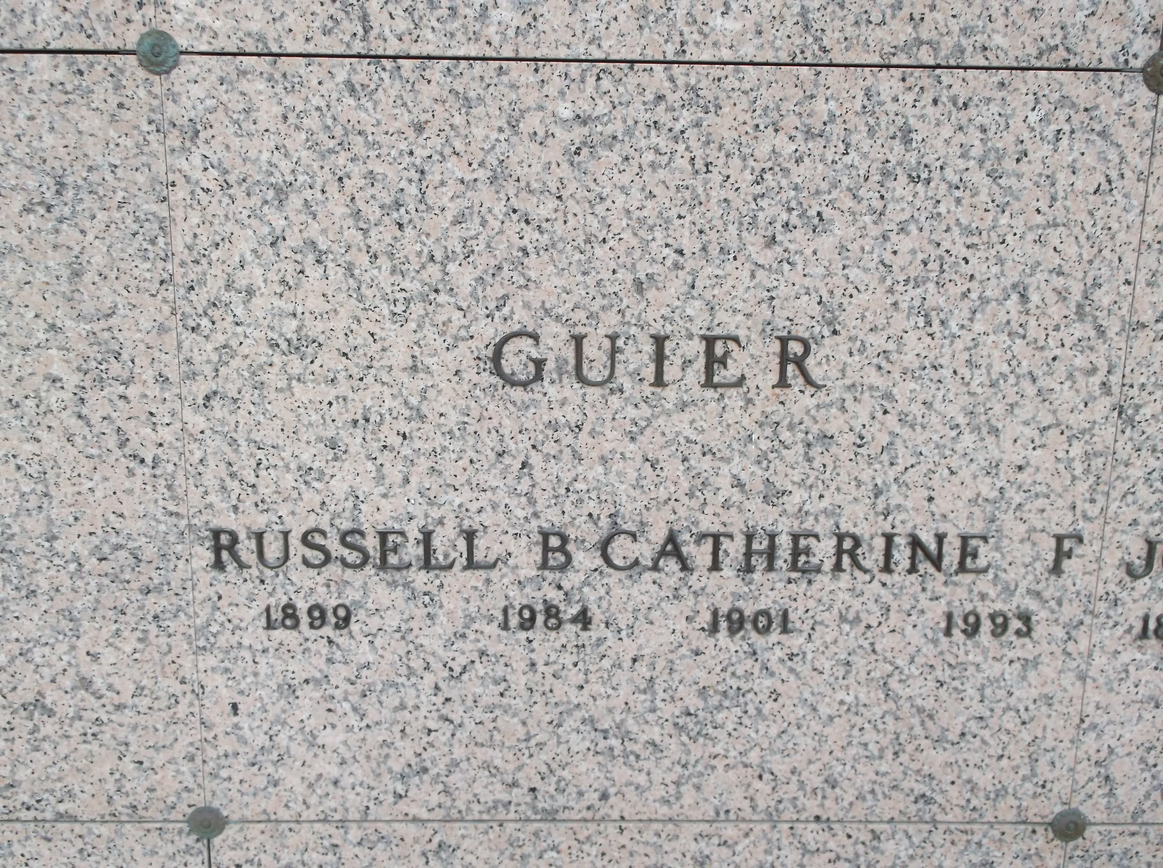 Catherine F Guier