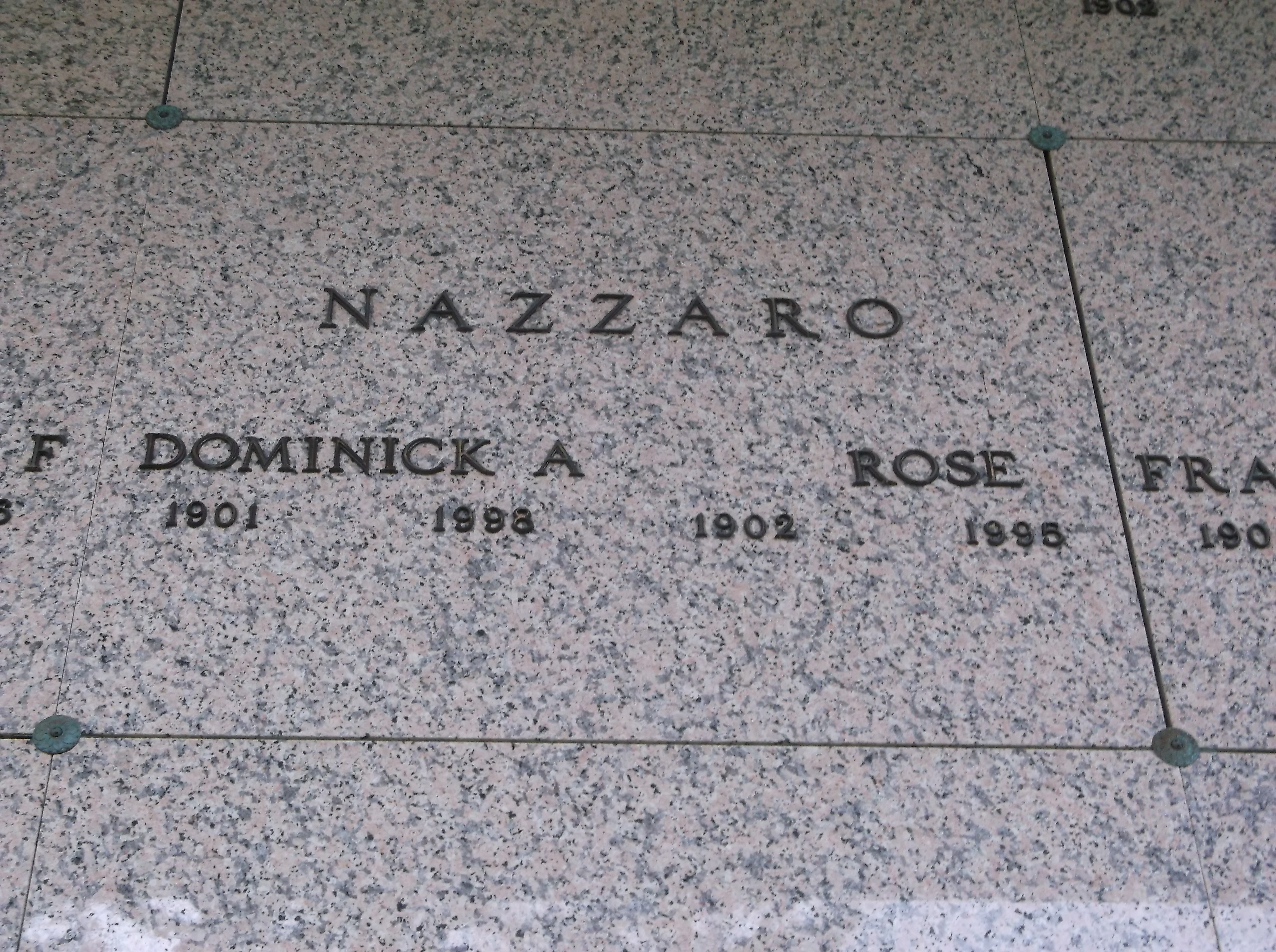 Dominick A Nazzaro