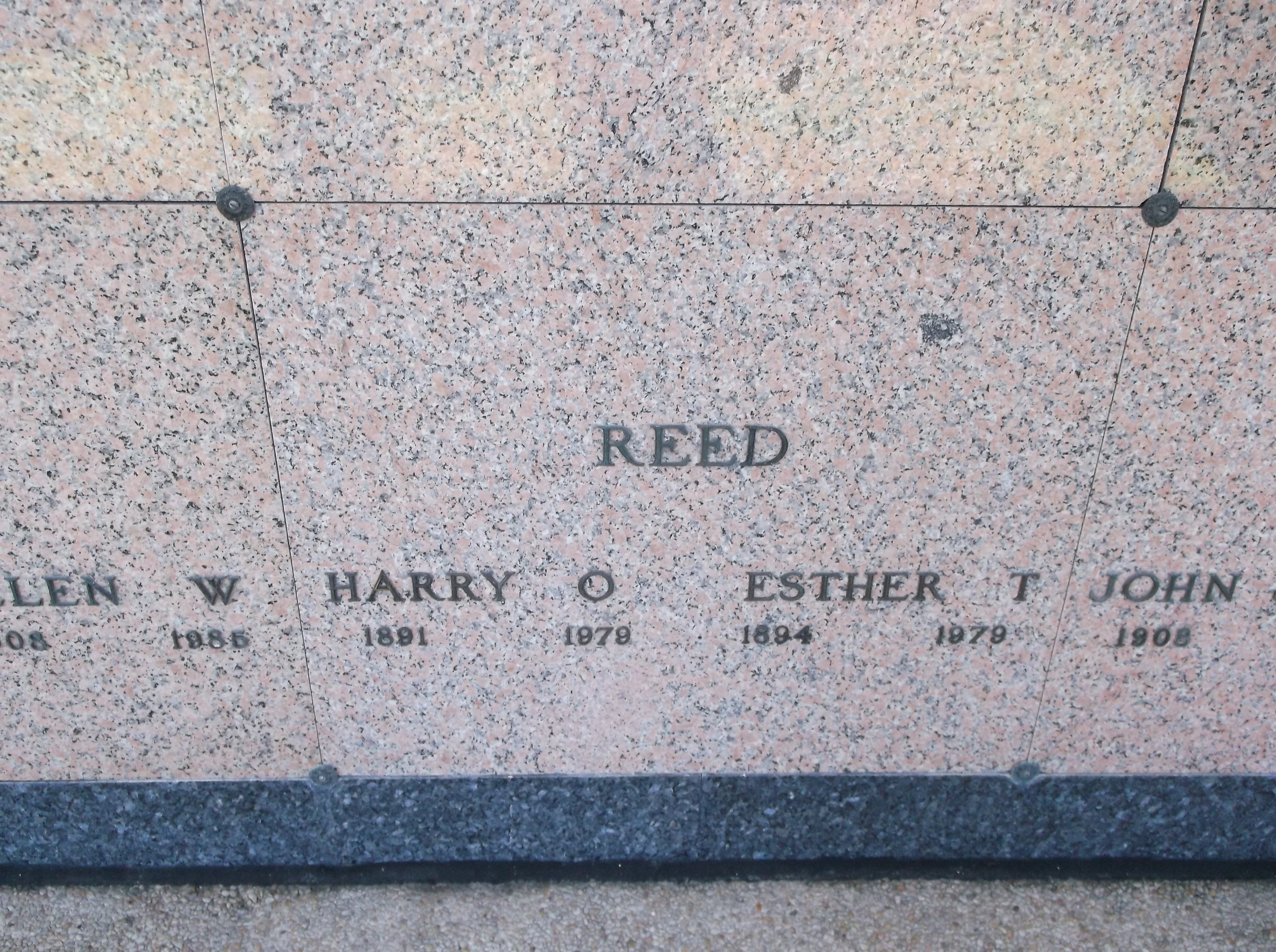 Harry O Reed