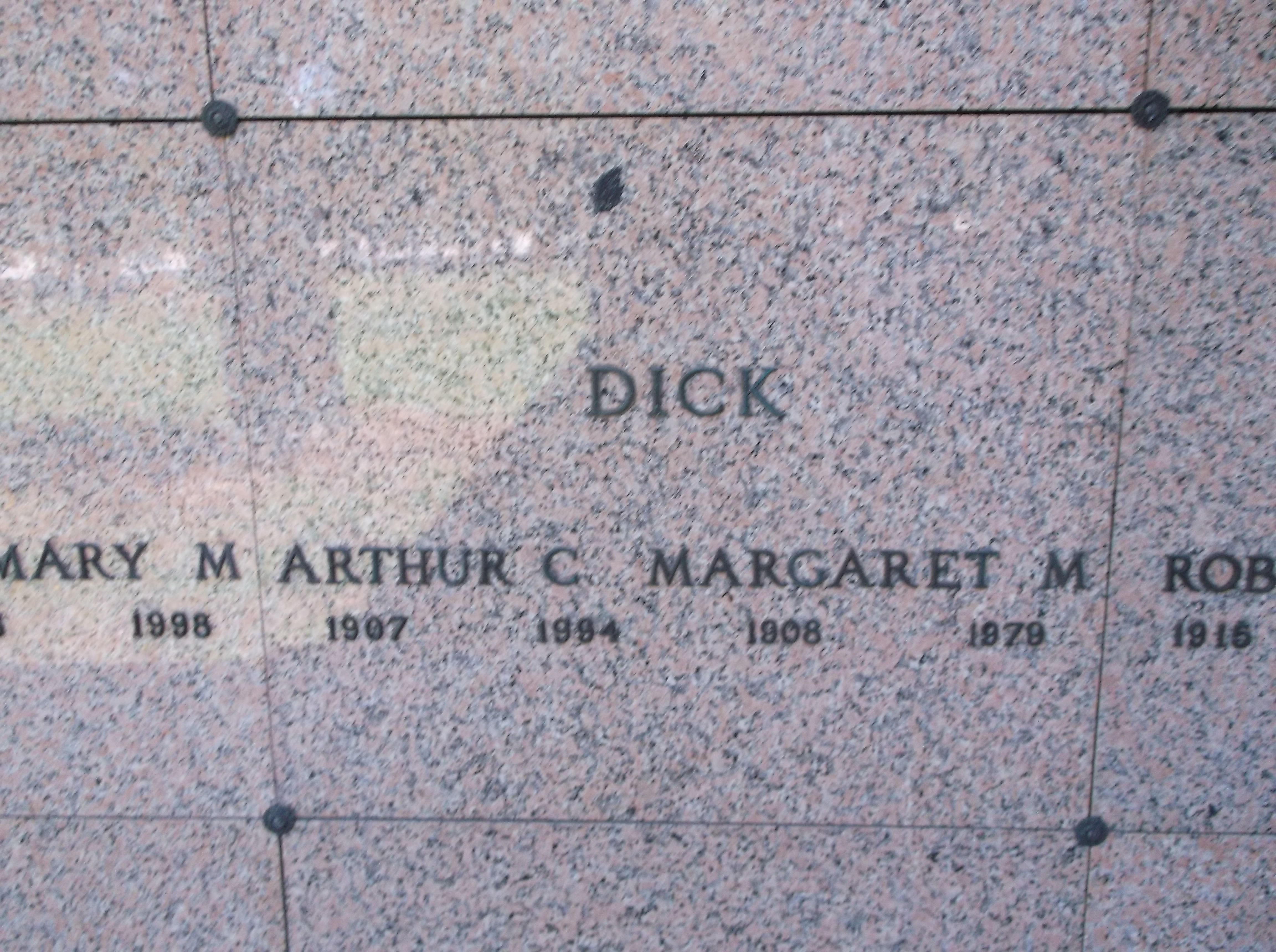 Arthur C Dick