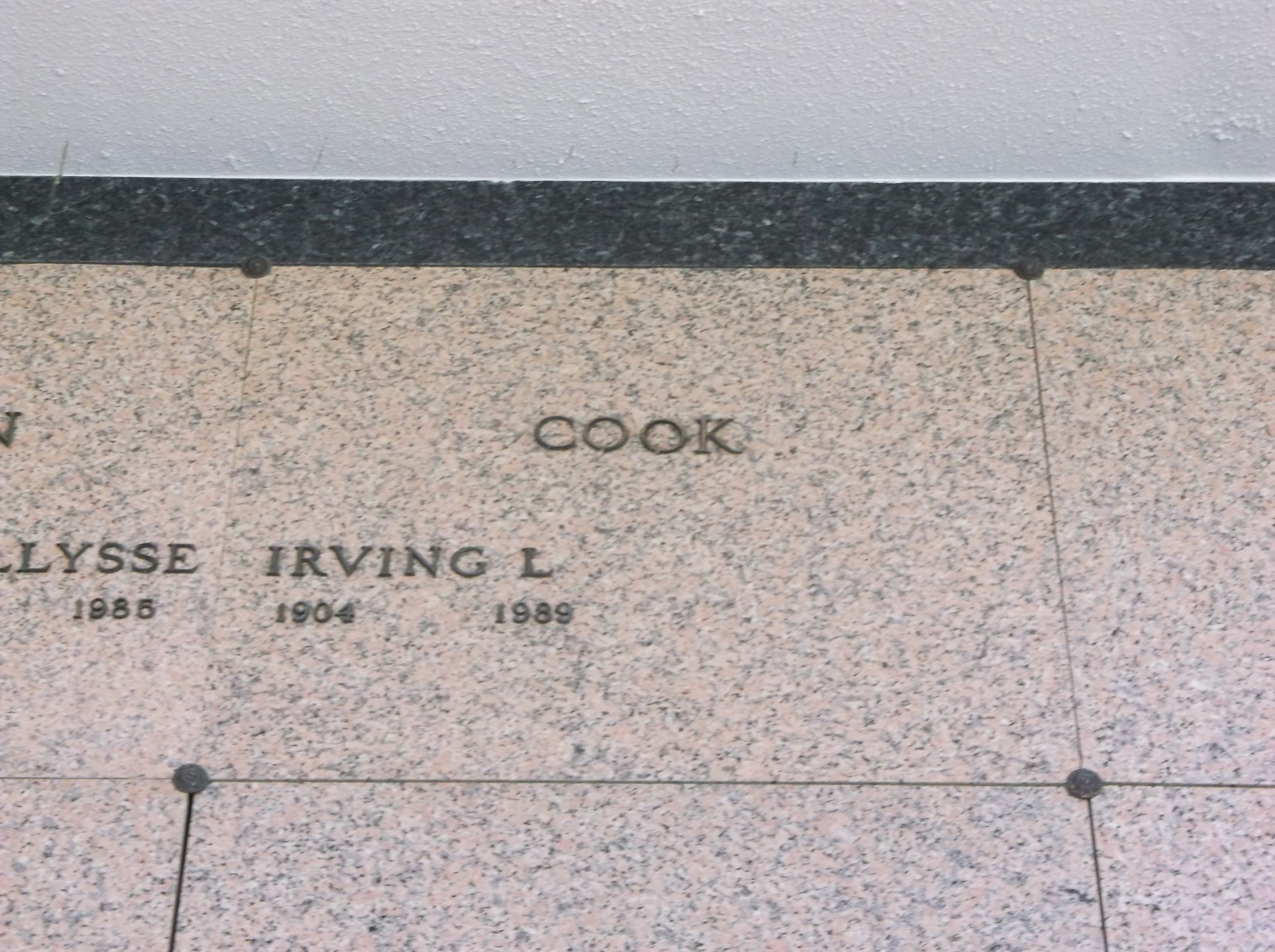 Irving L Cook