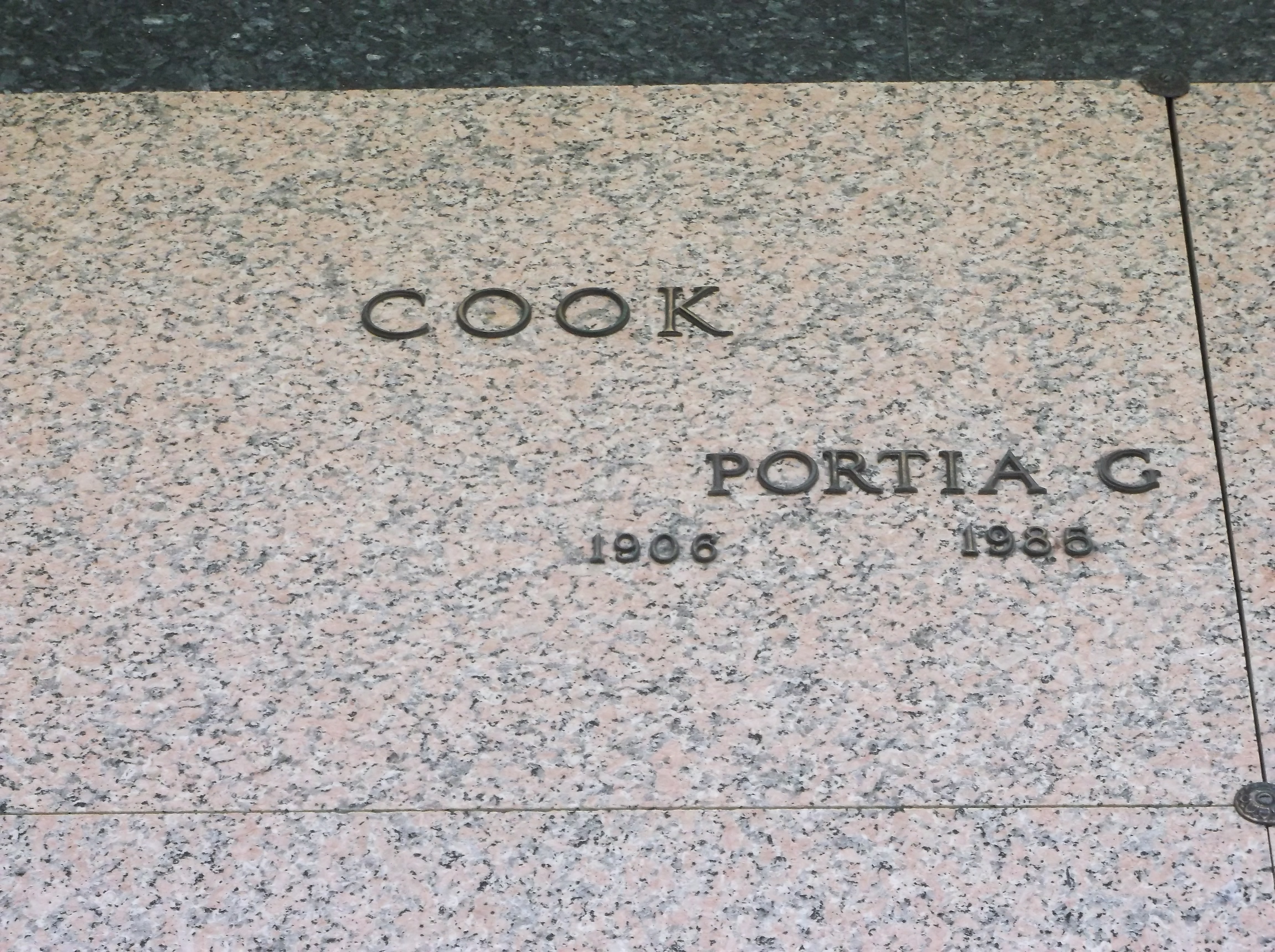Portia G Cook