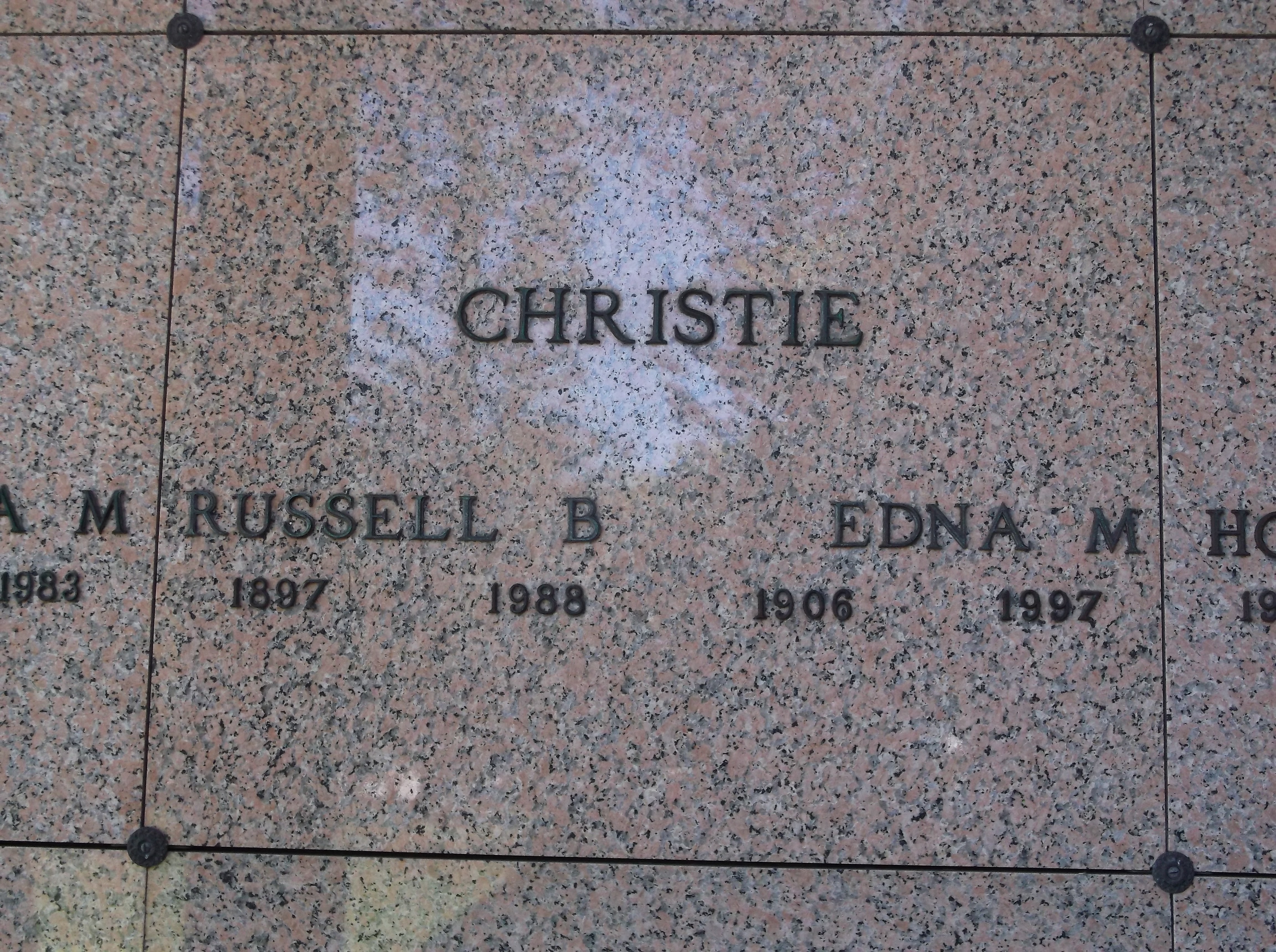 Edna M Christie