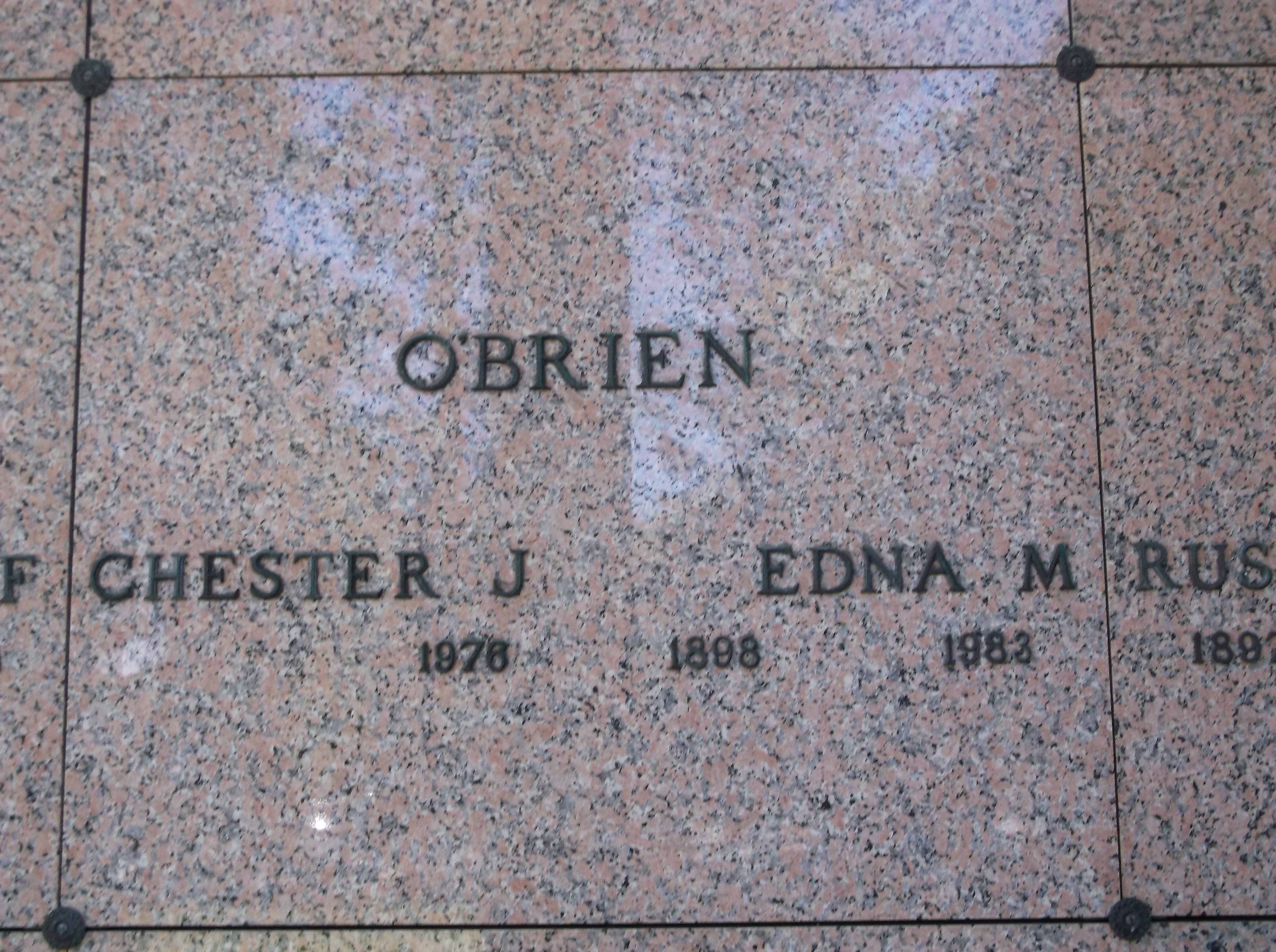 Chester J O'Brien