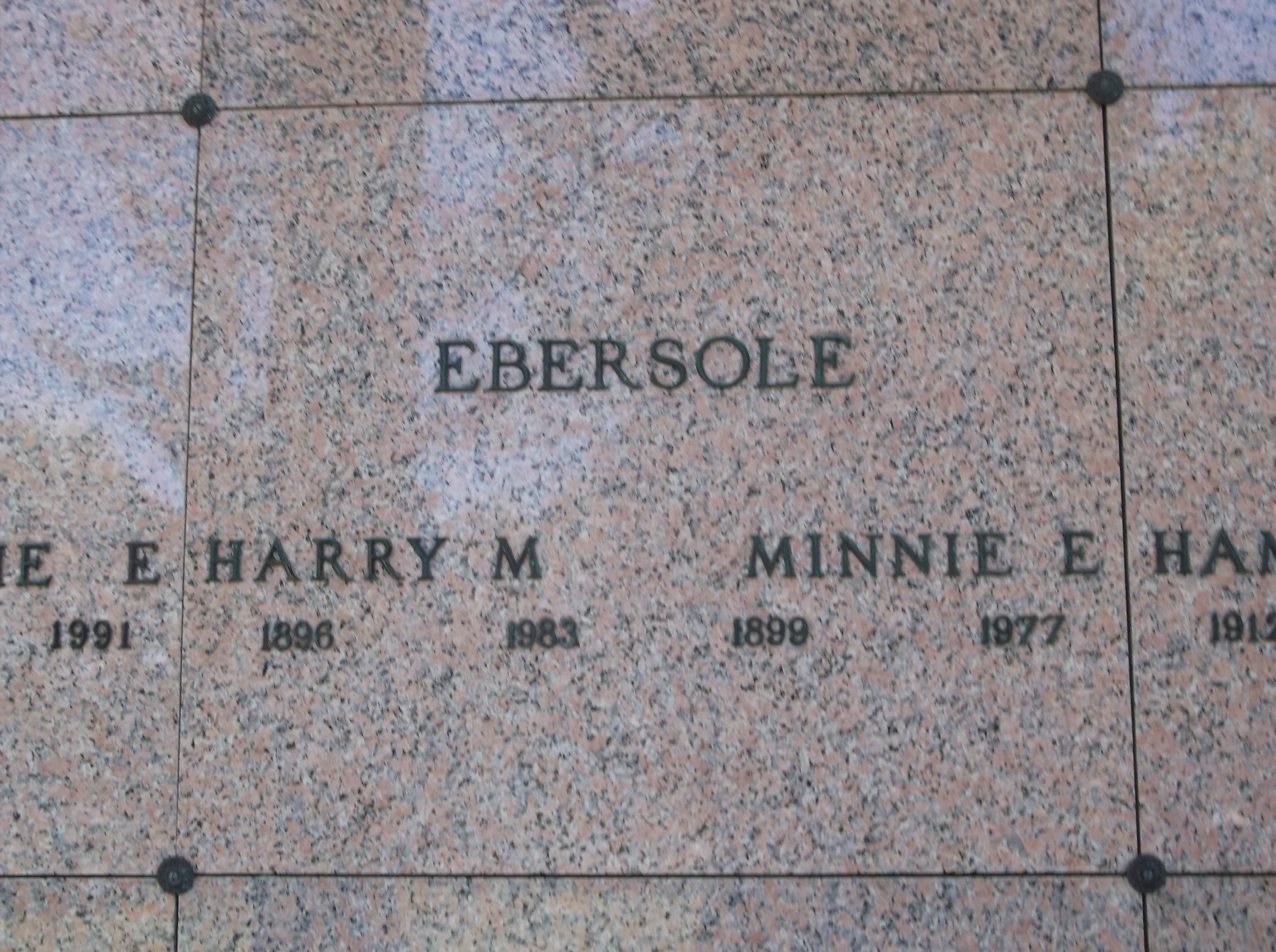 Harry M Ebersole