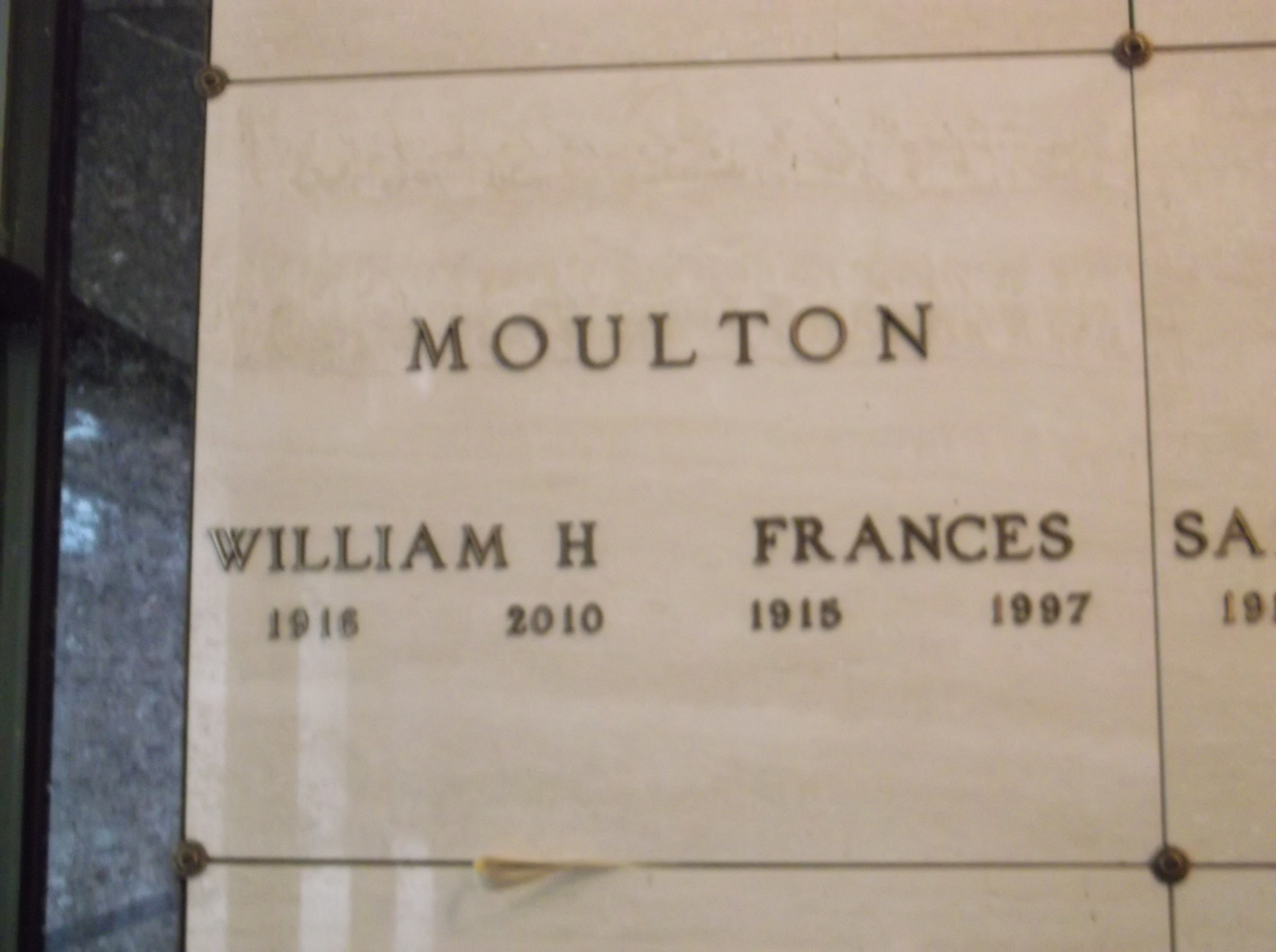William H Moulton