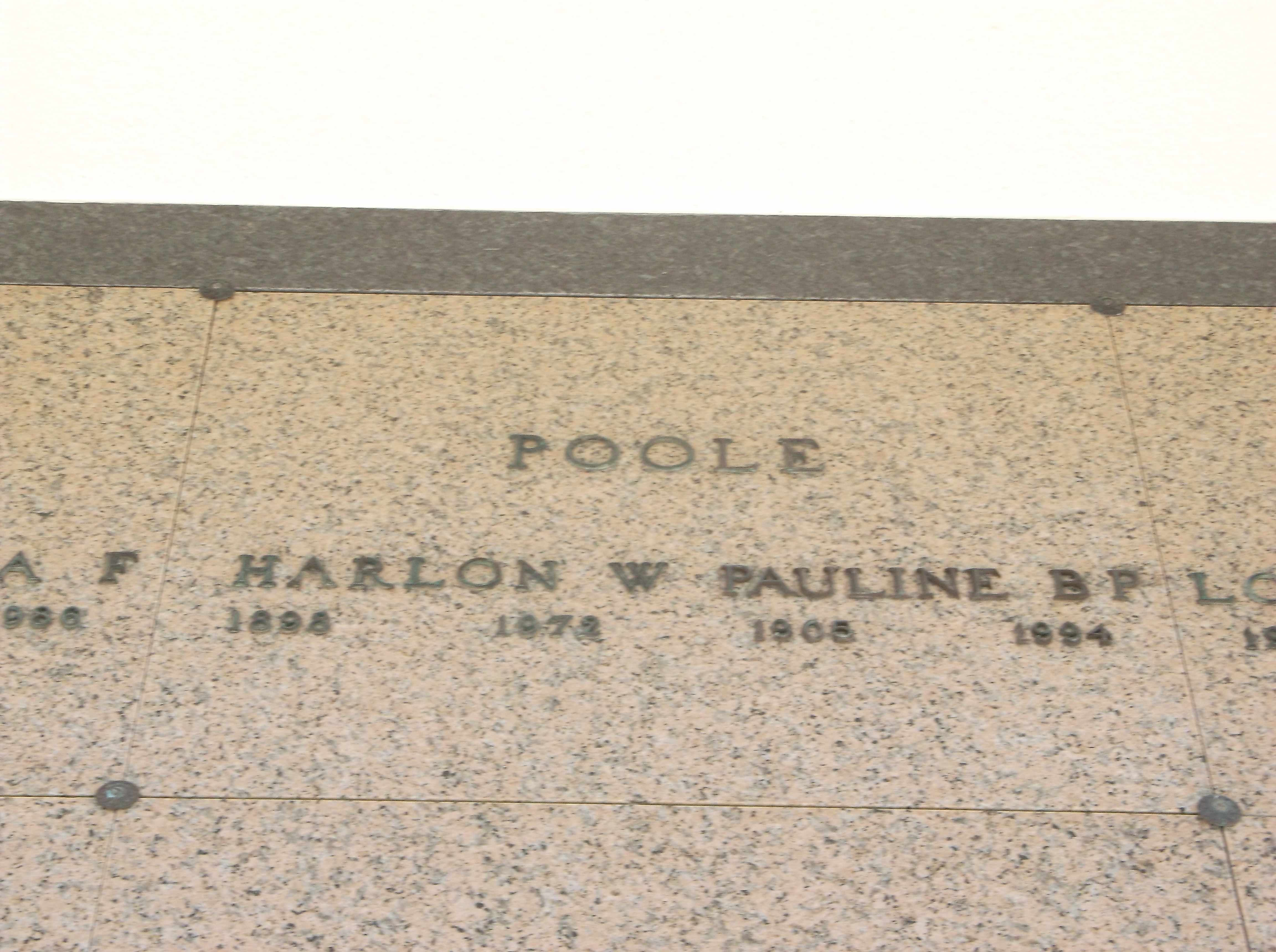 Pauline B P Poole