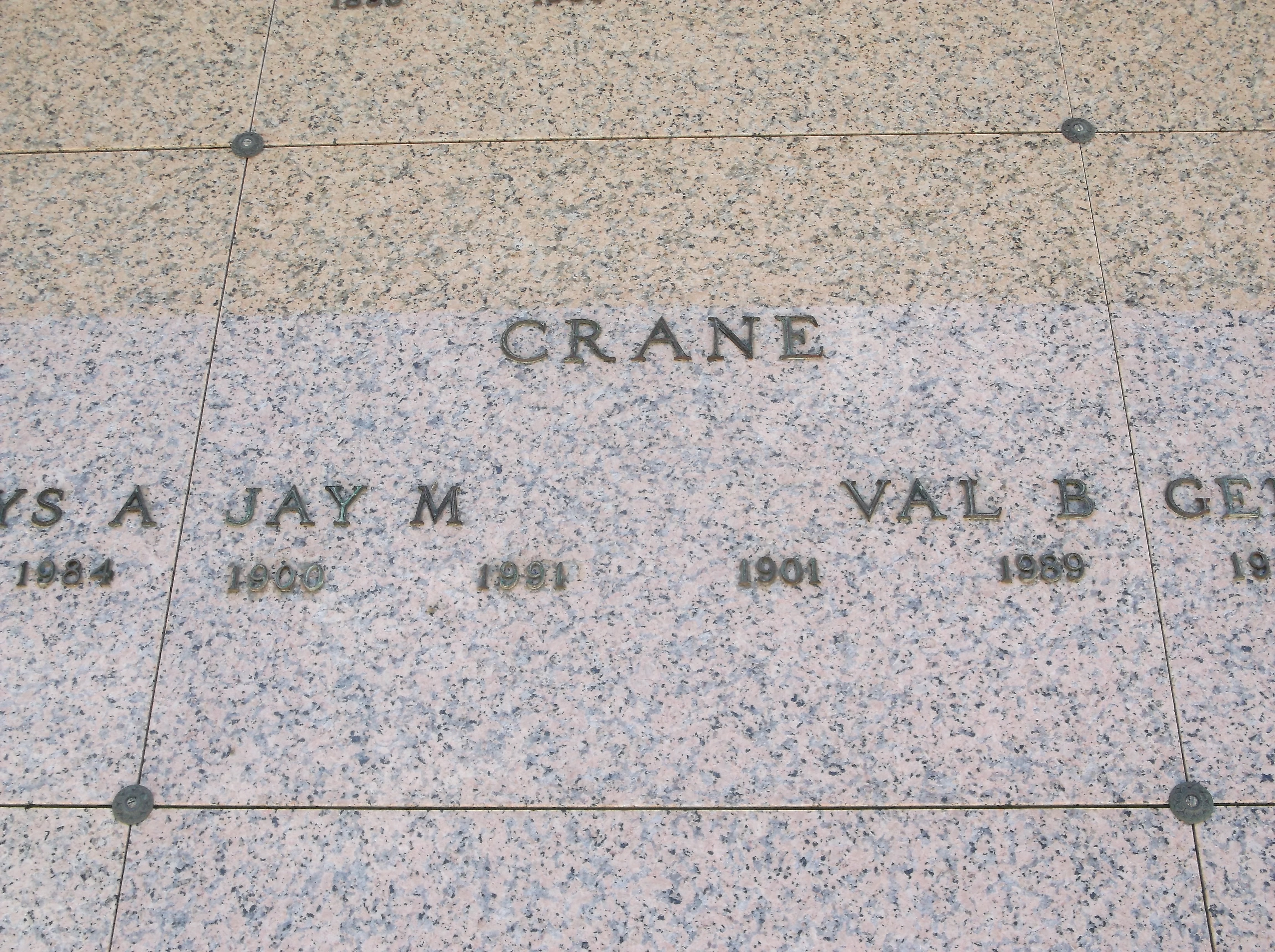 Jay M Crane