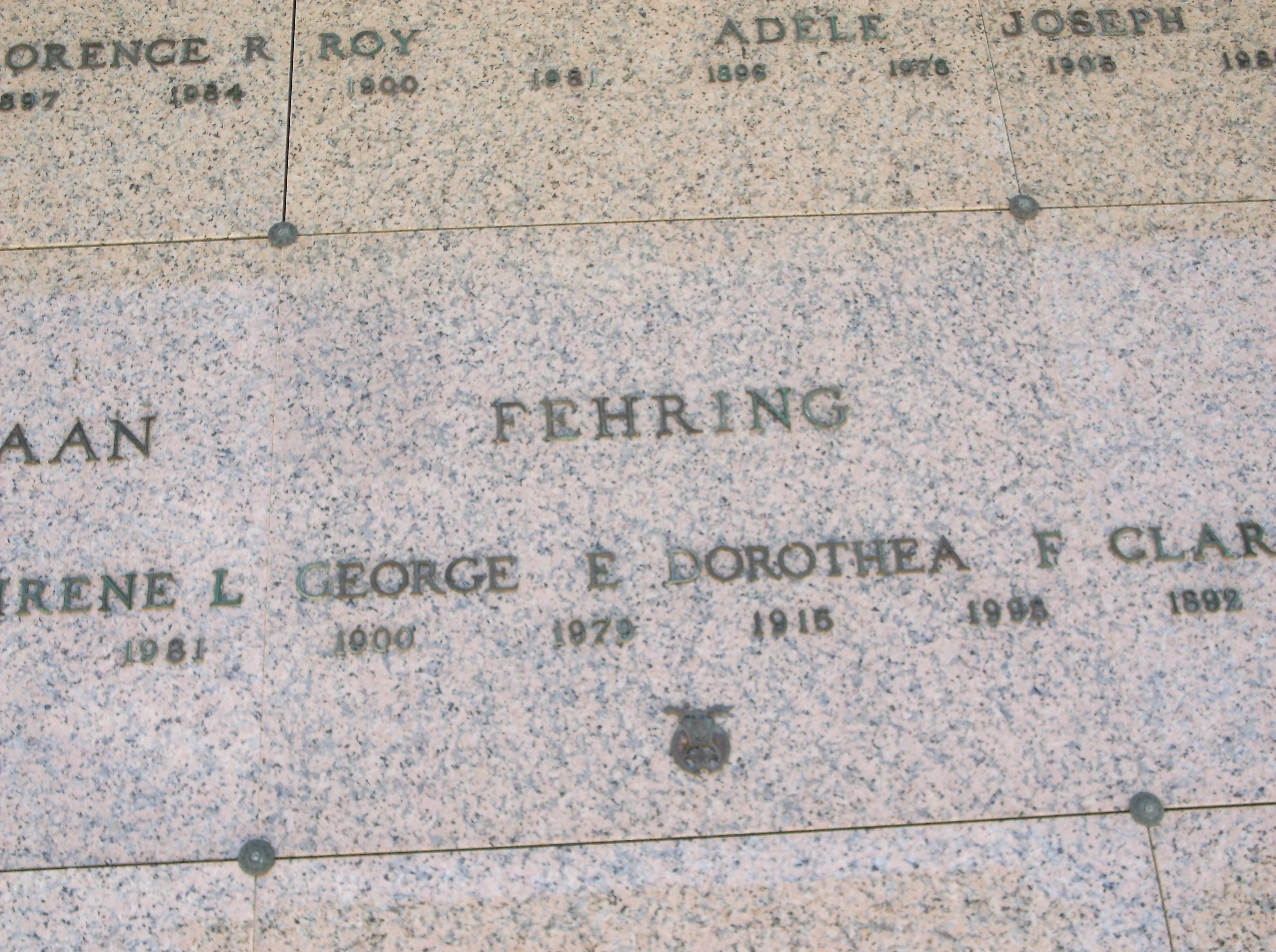 George E Fehring