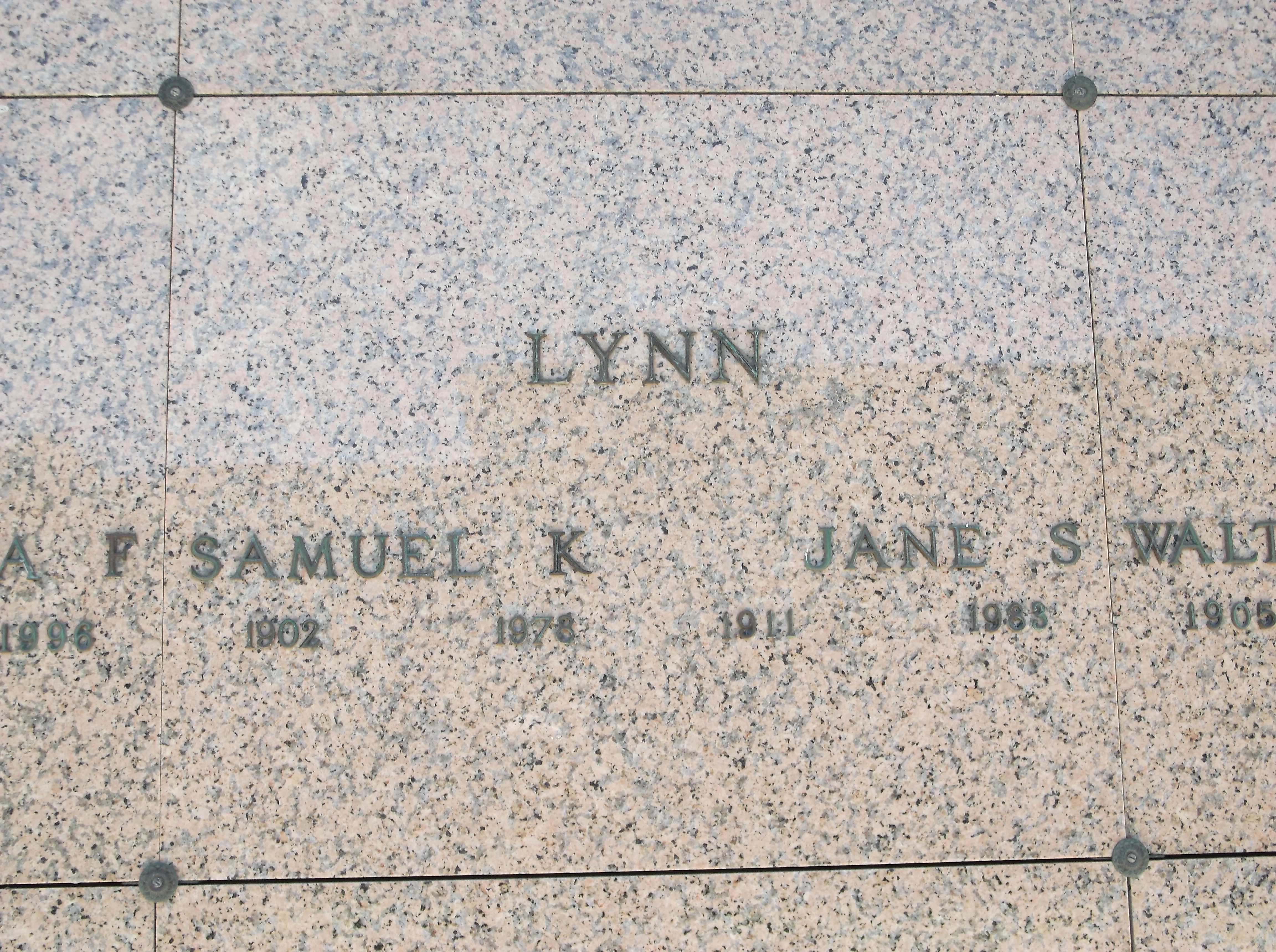 Samuel K Lynn