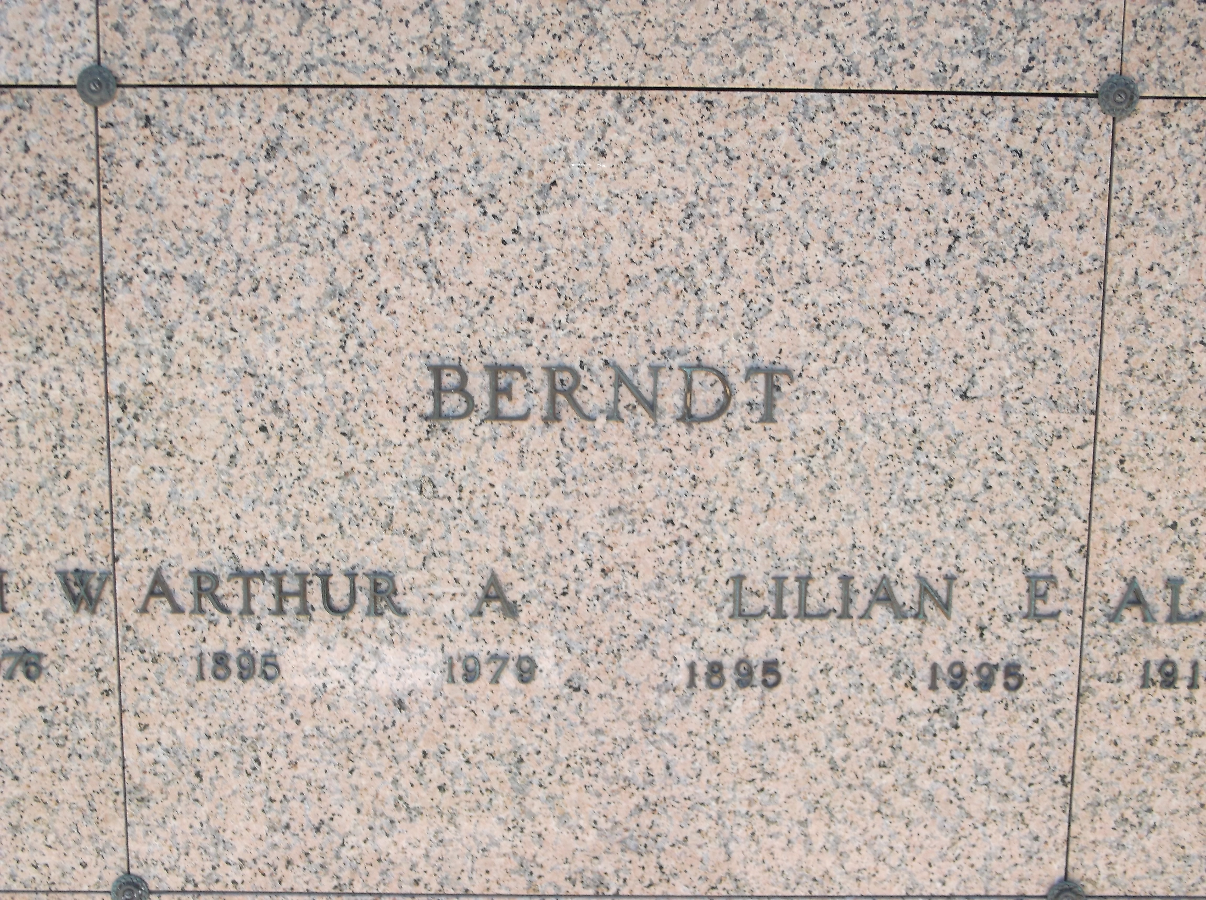 Arthur A Berndt