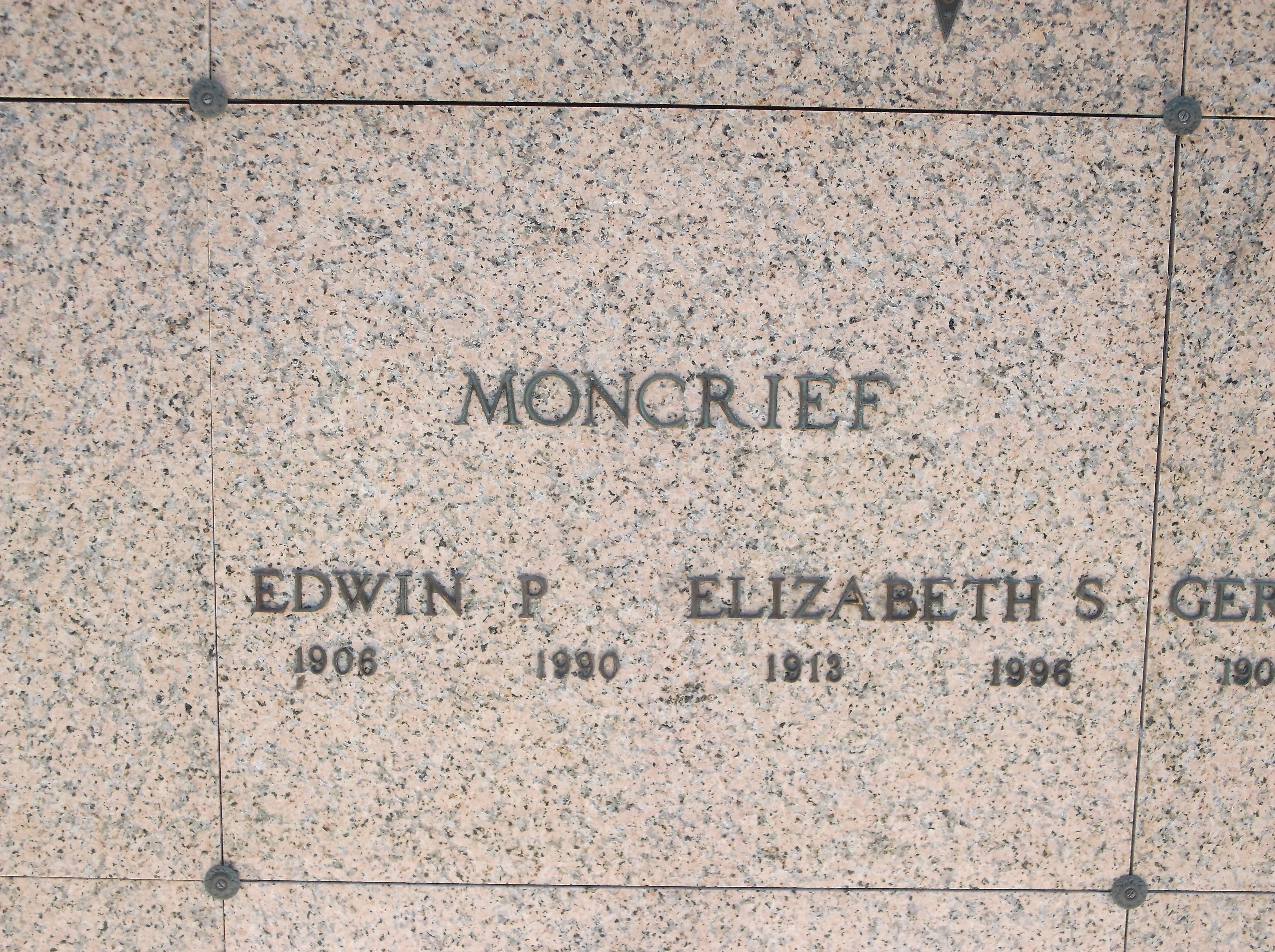 Elizabeth S Moncrief