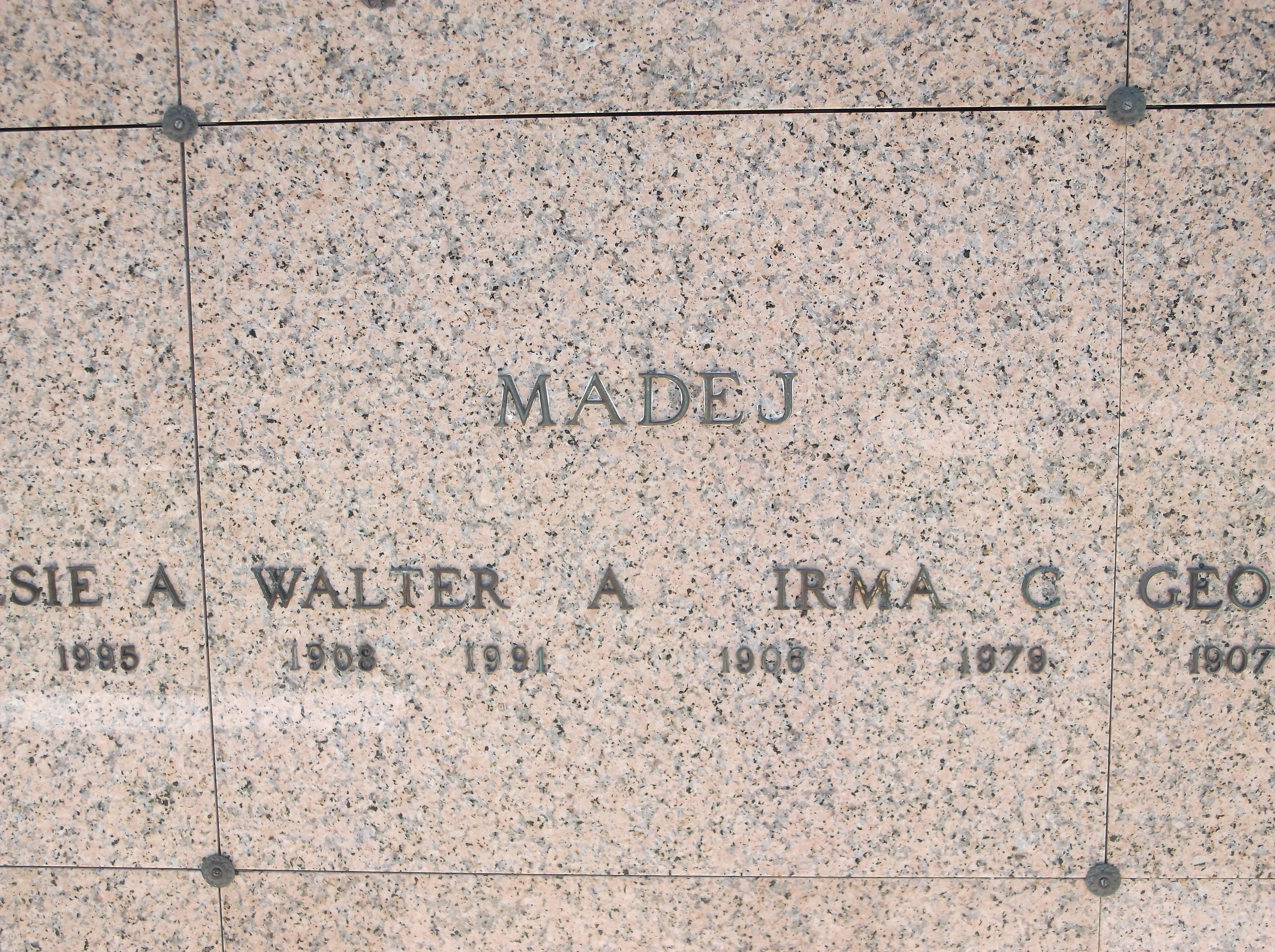 Walter A Madej