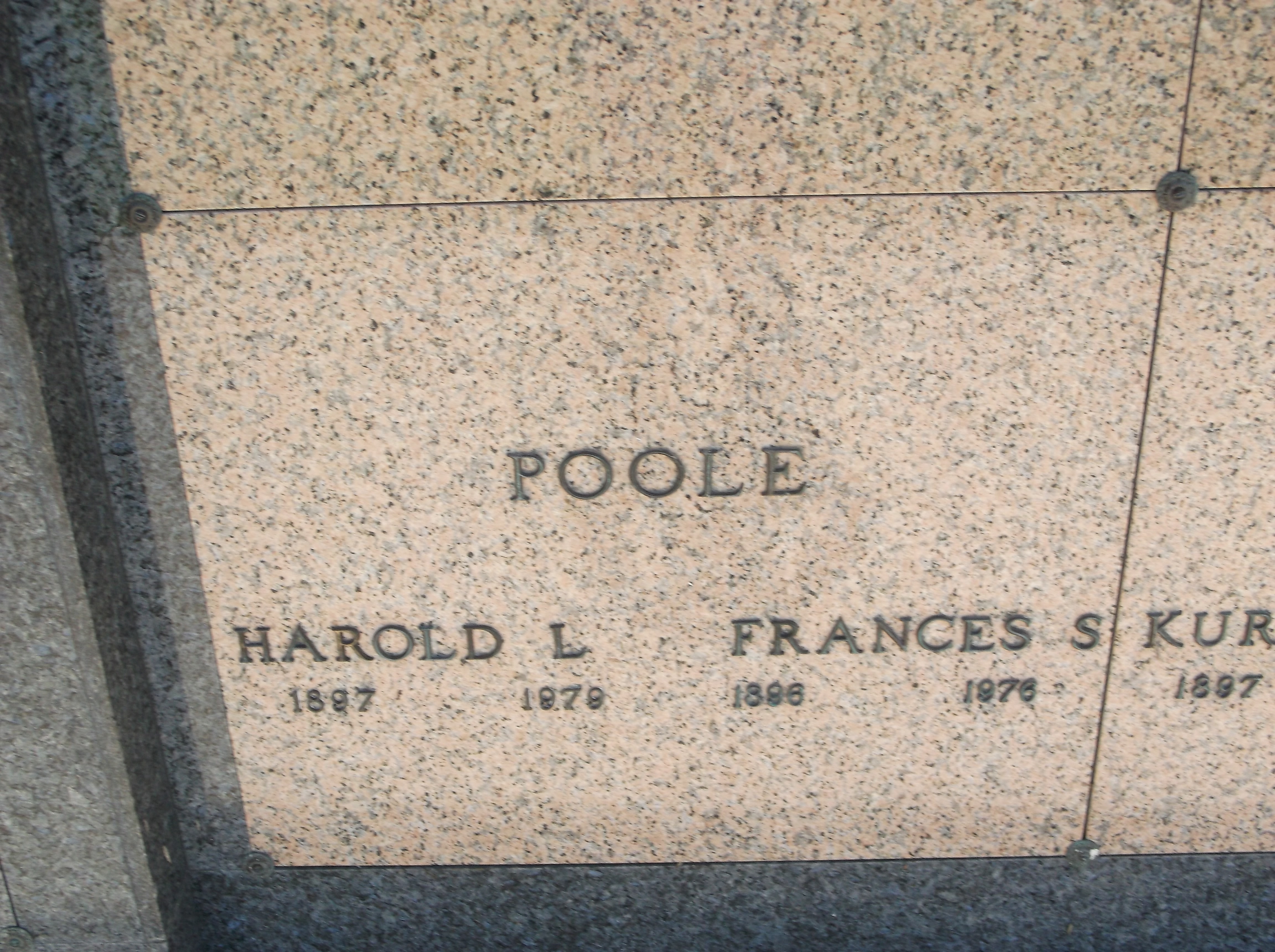 Frances S Poole