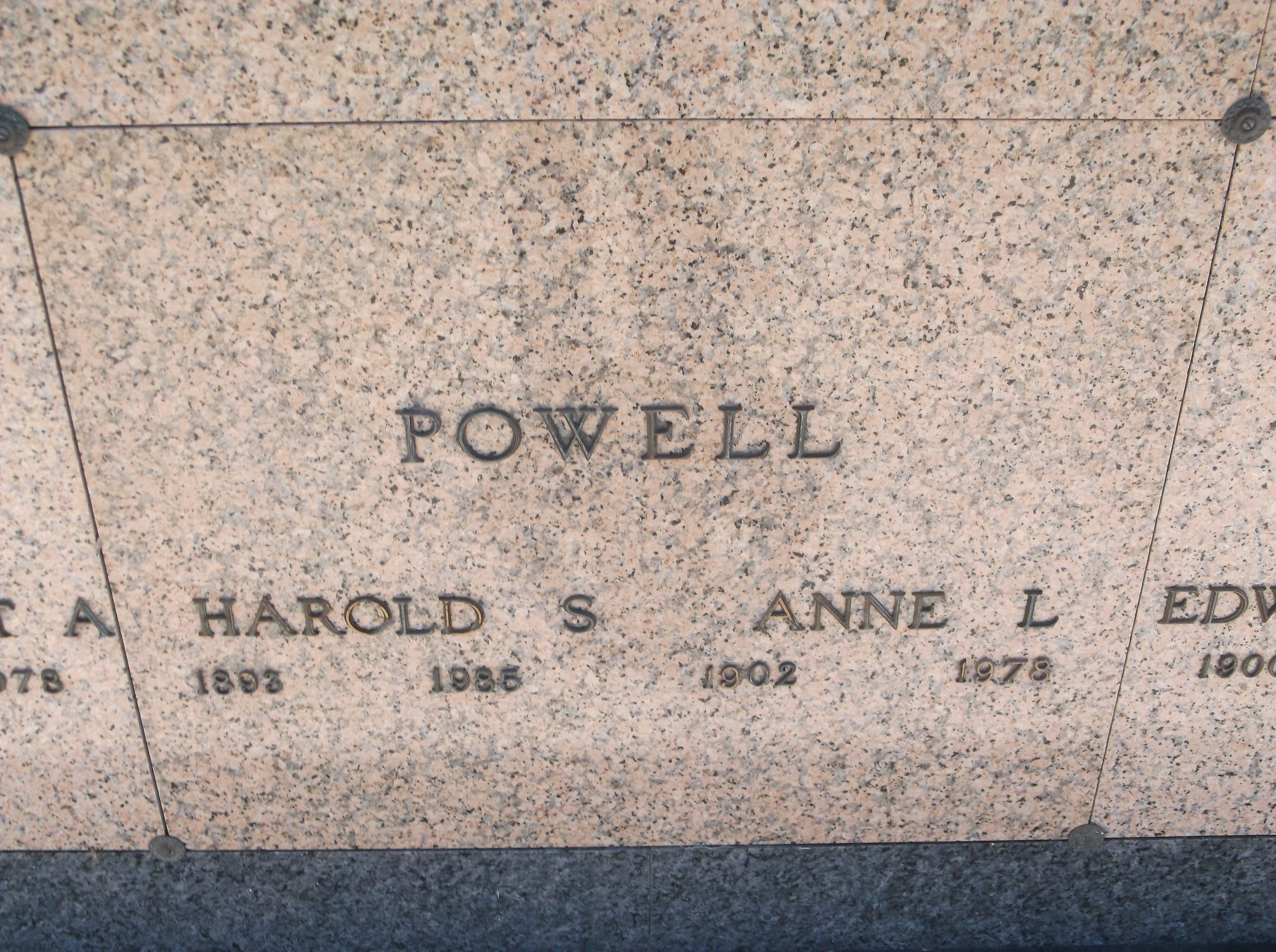 Harold S Powell