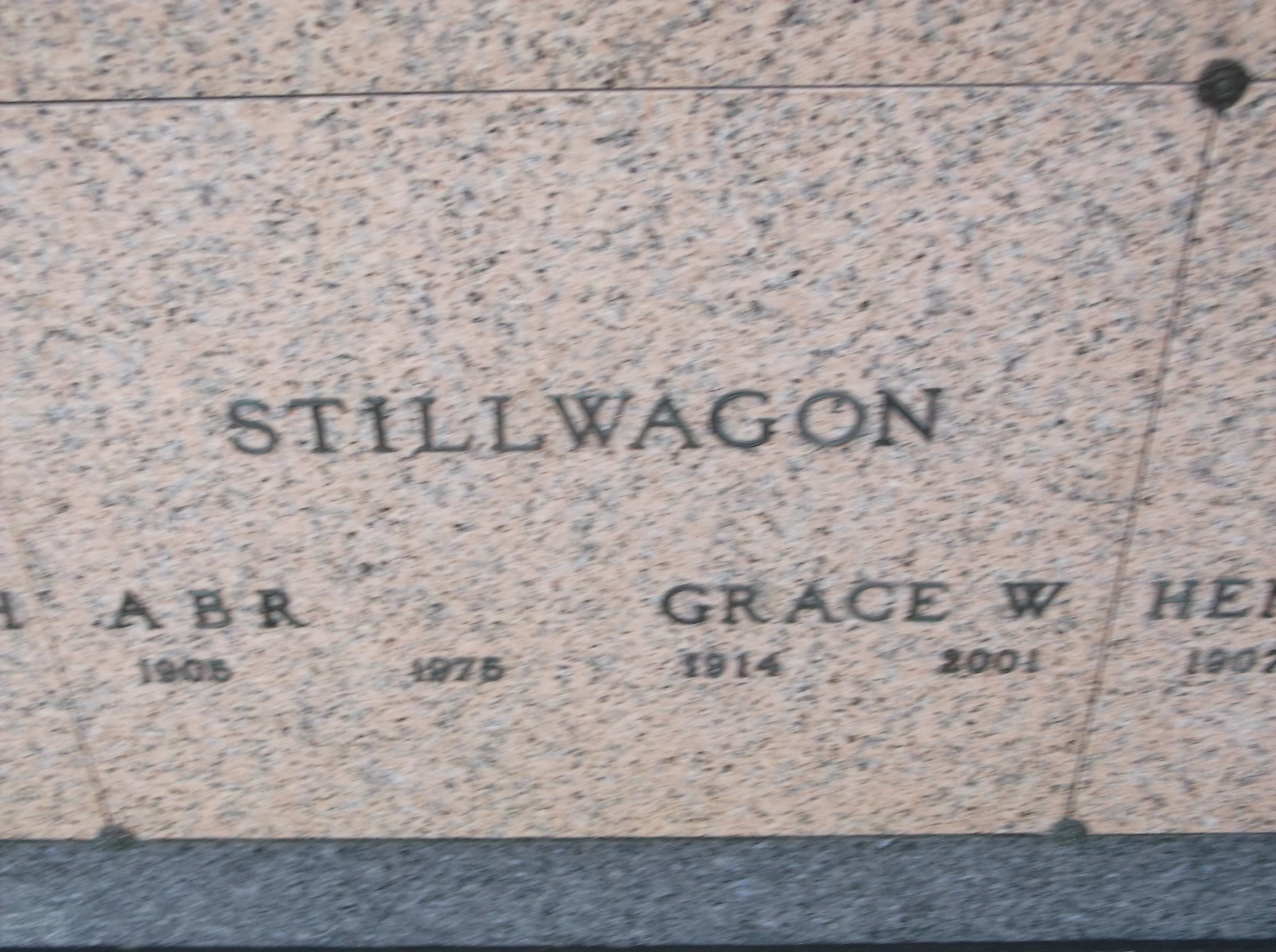 Grace W Stillwagon