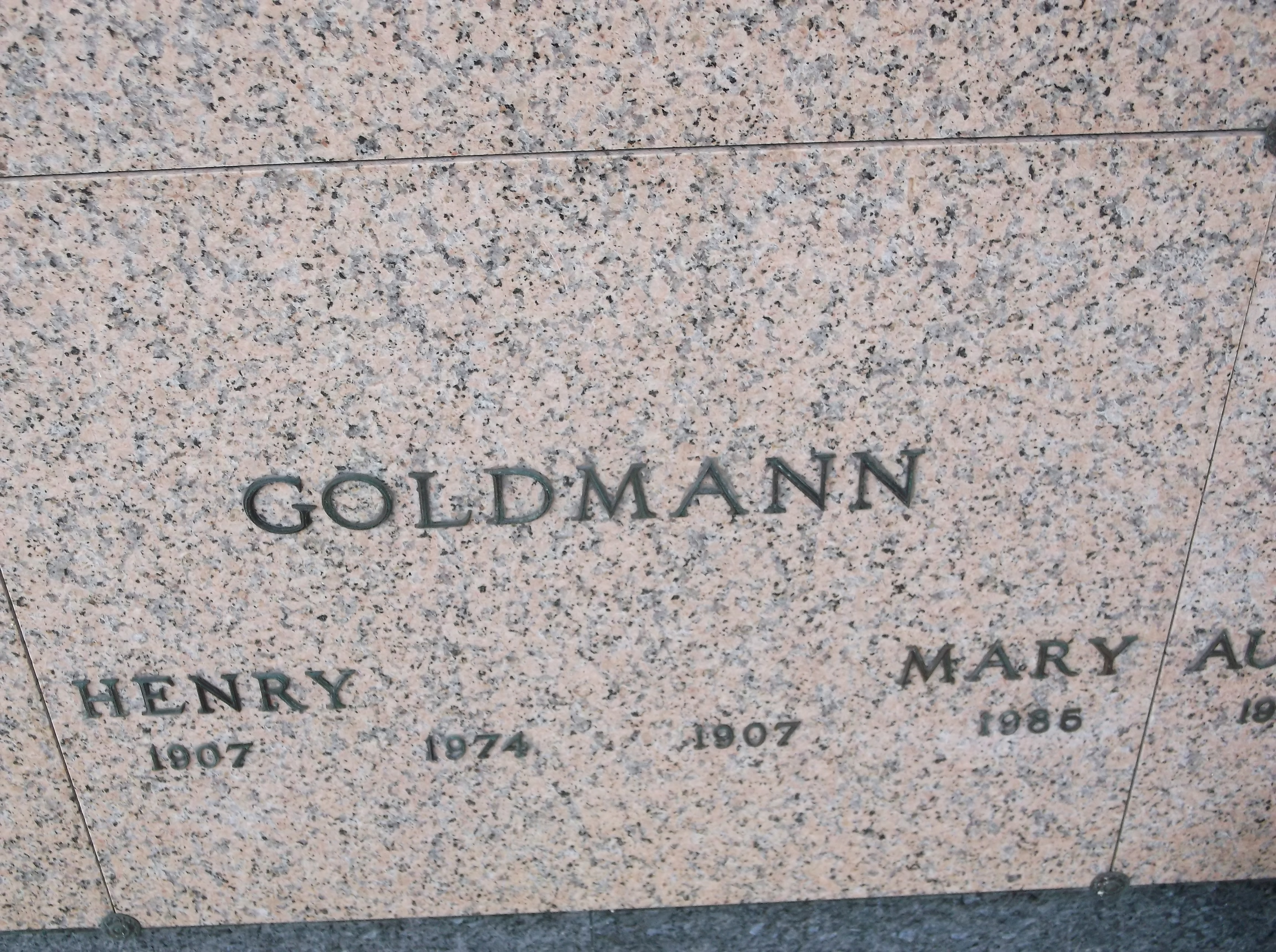 Mary Goldmann