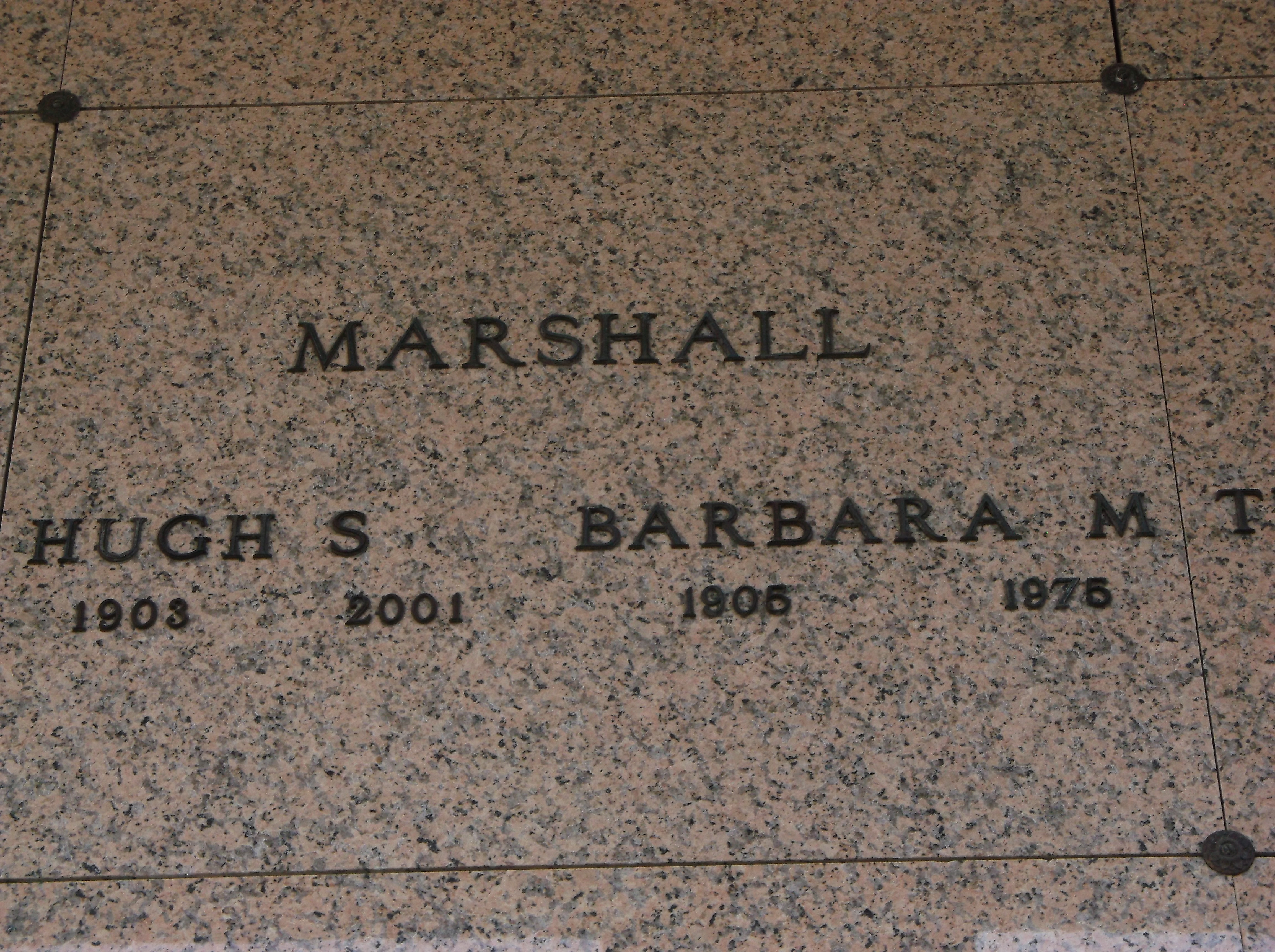 Barbara M Marshall