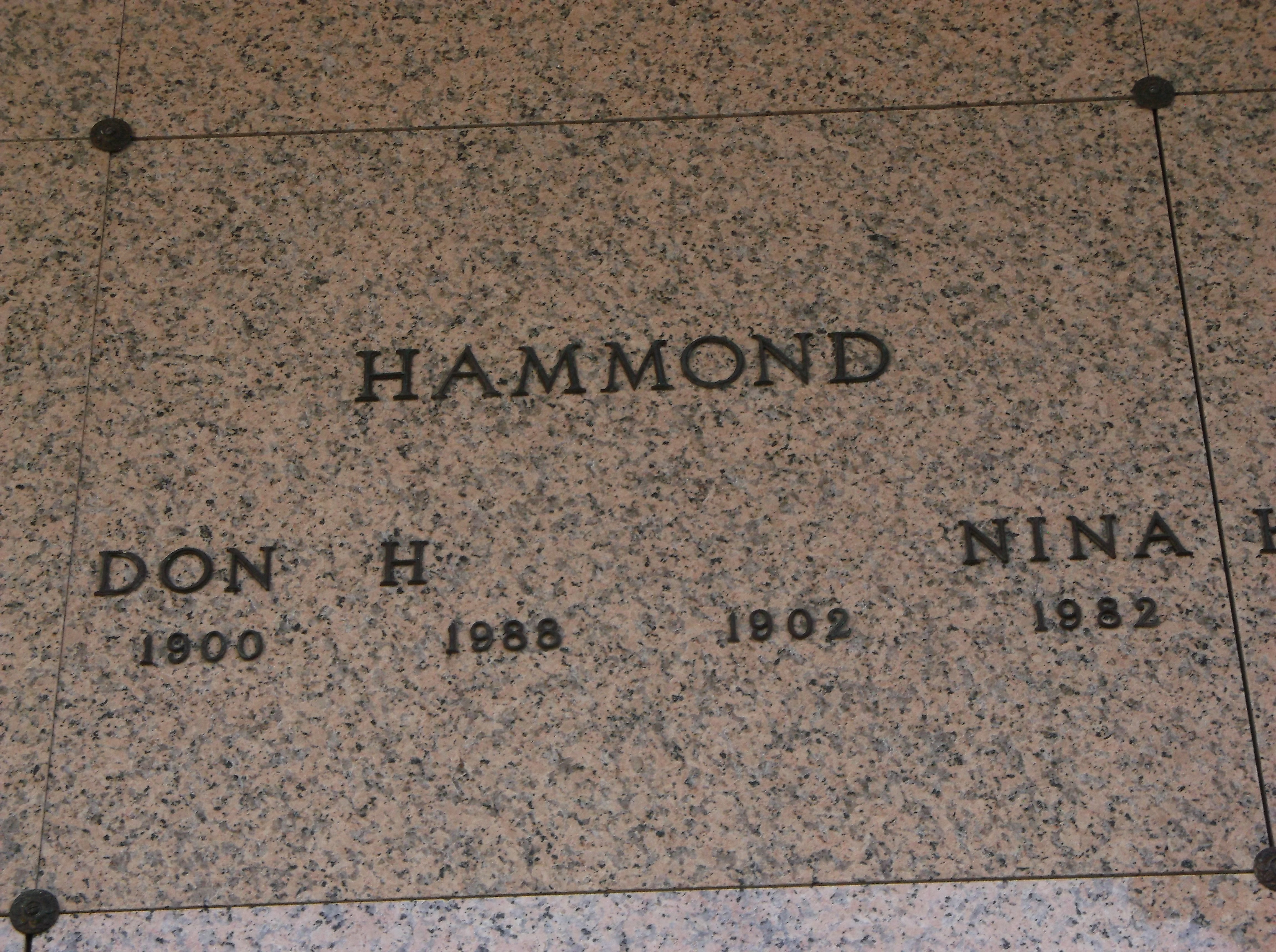 Don H Hammond
