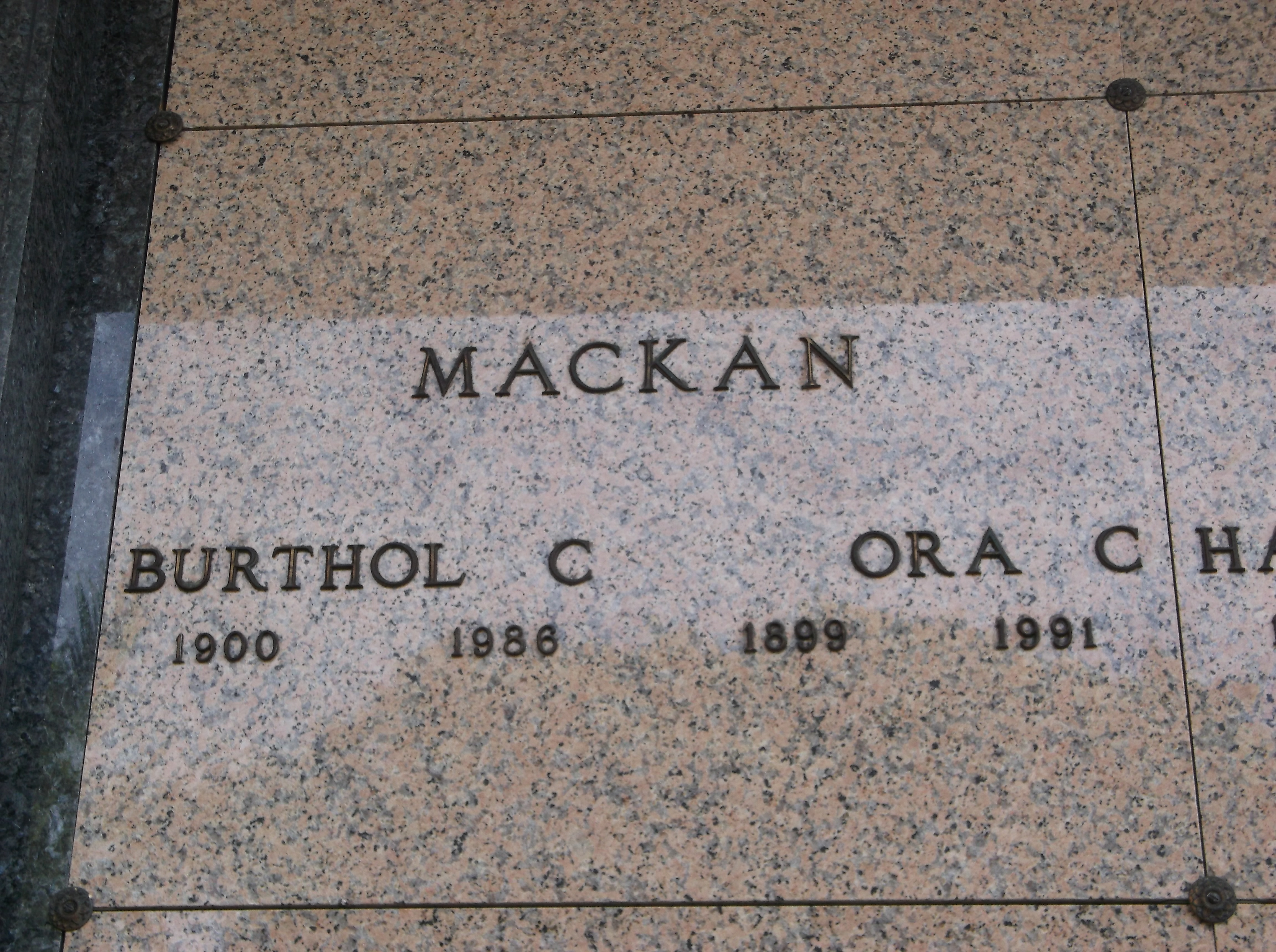 Burthol C Mackan