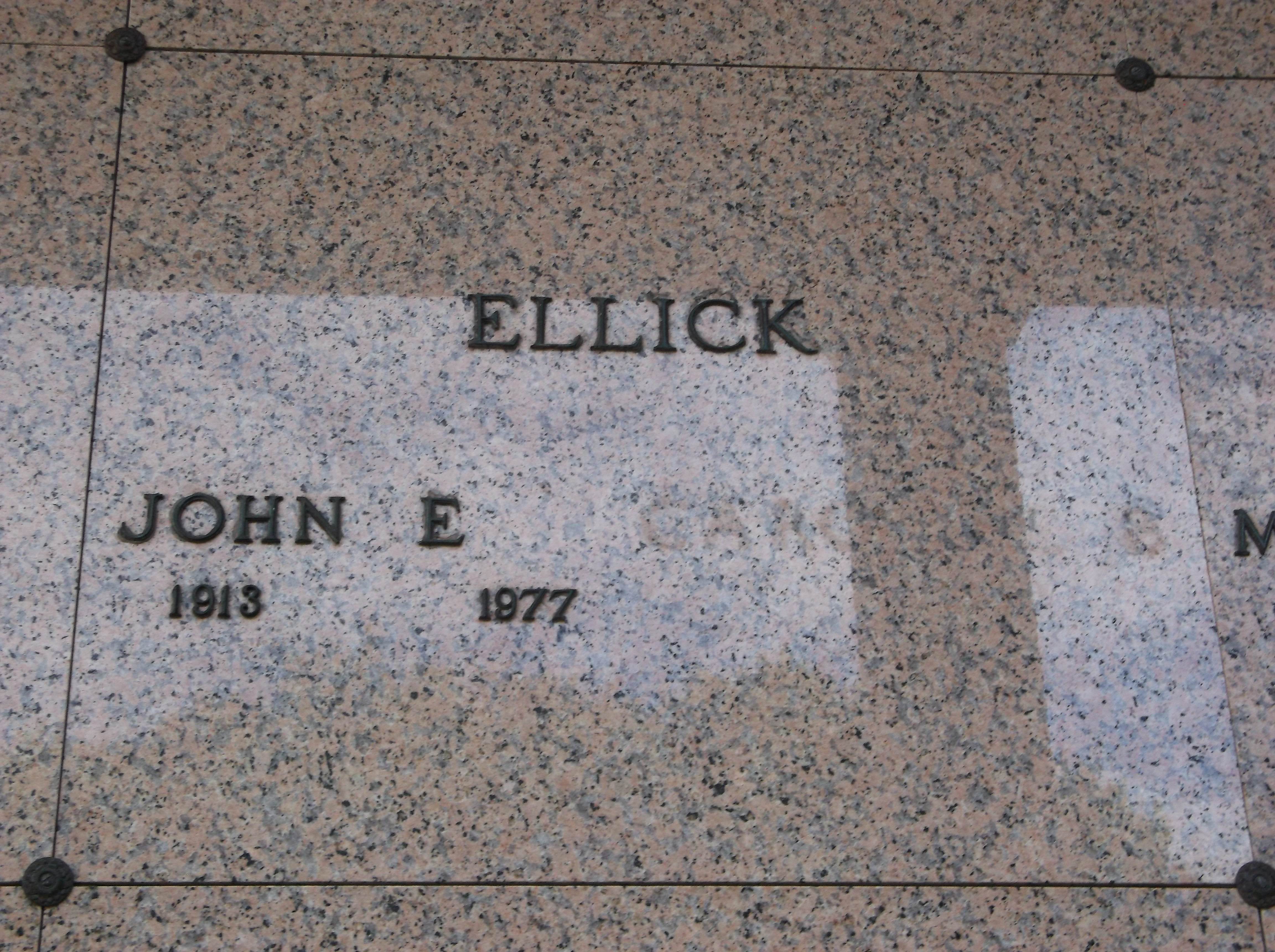 John E Ellick