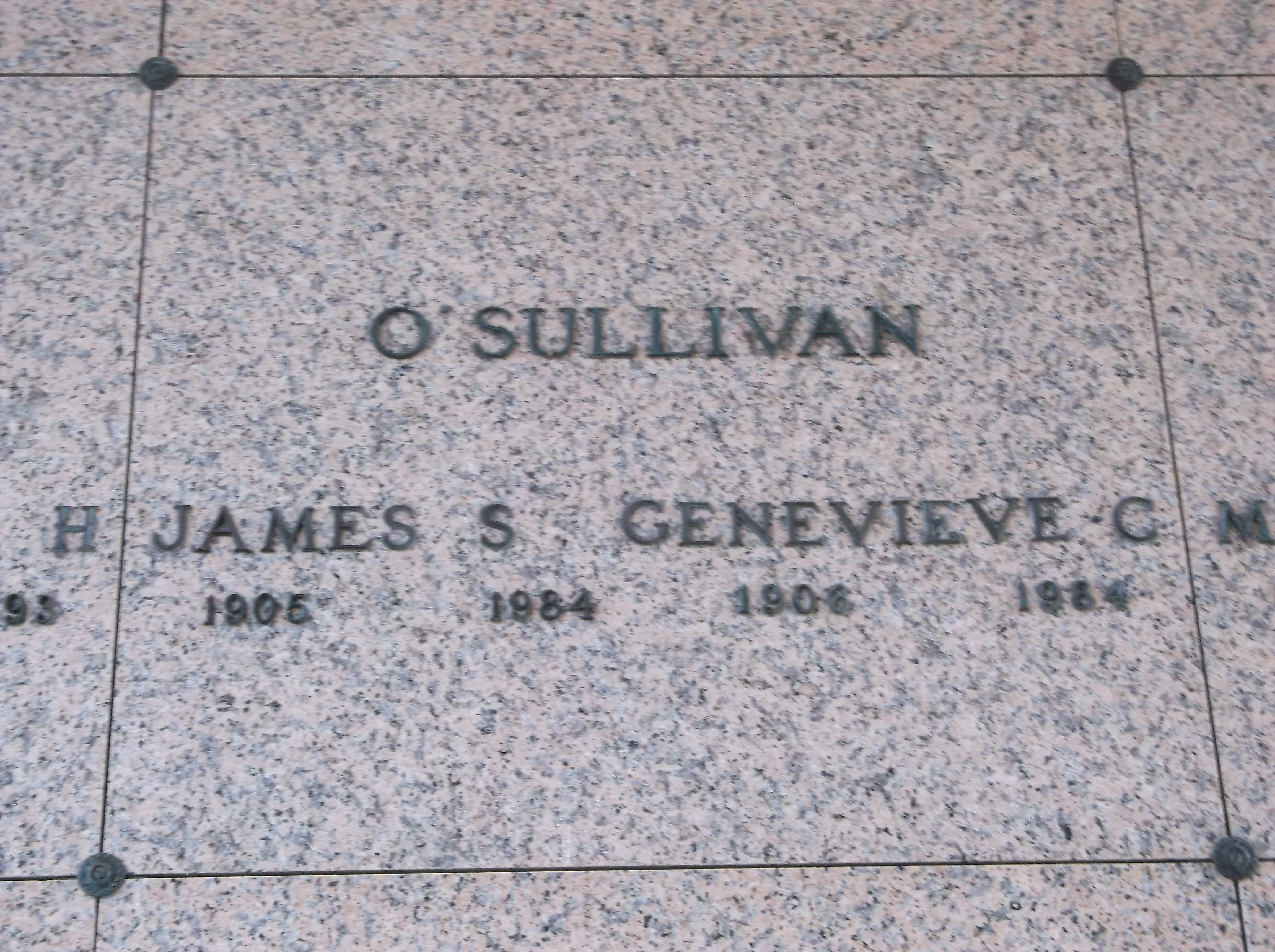 James S O'Sullivan