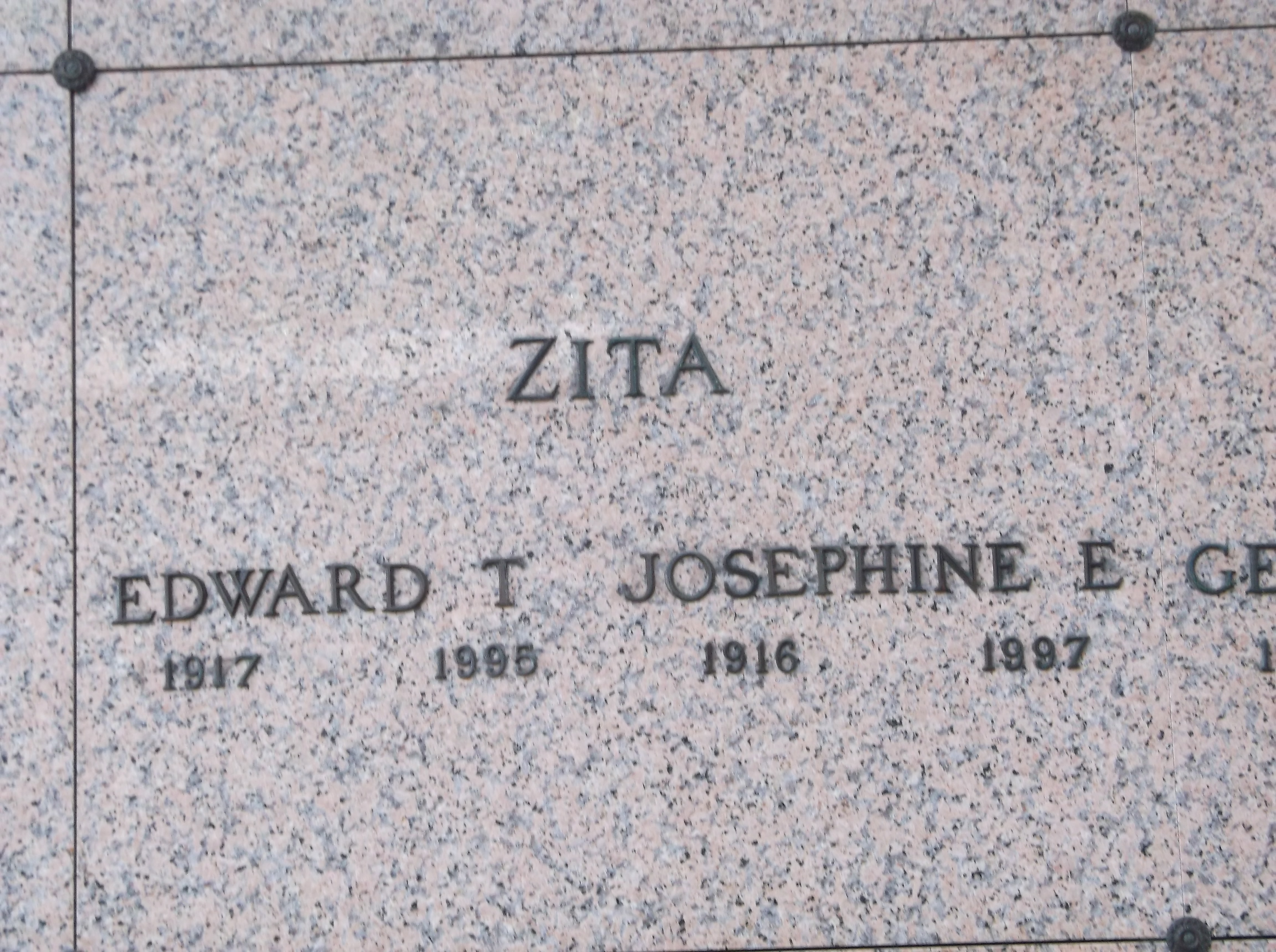 Edward T Zita