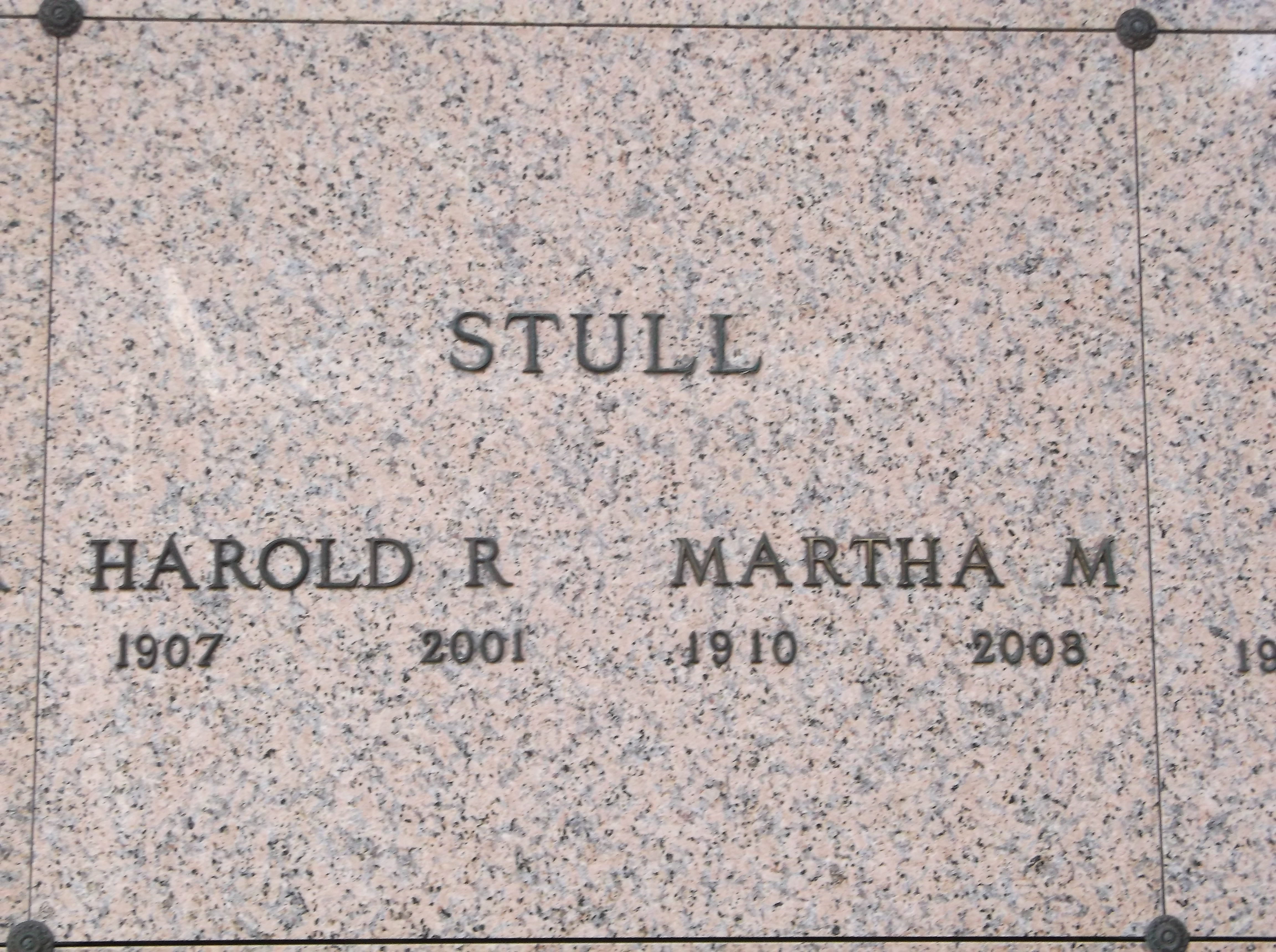 Harold R Stull