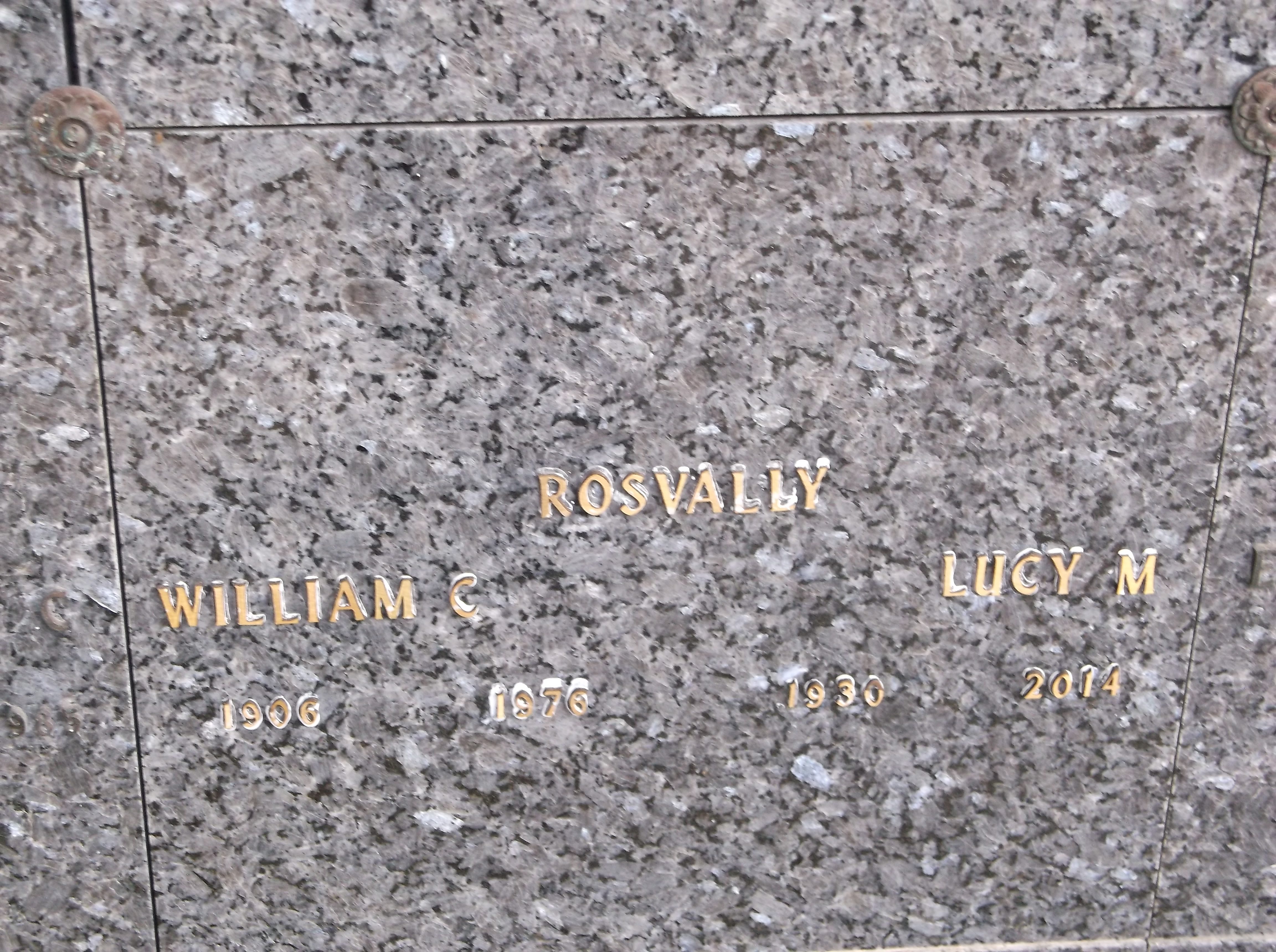 William C Rosvally