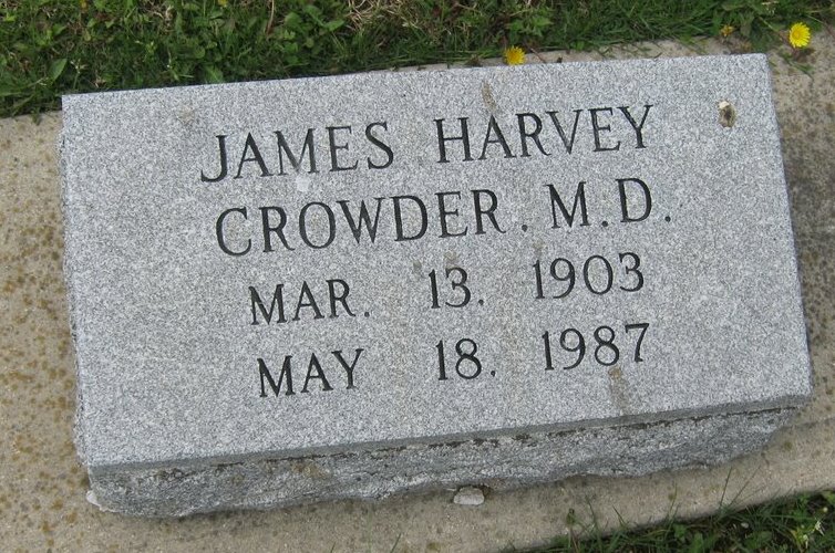 Dr James Harvey Crowder