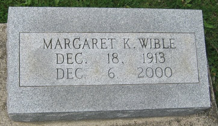 Margaret K Wible