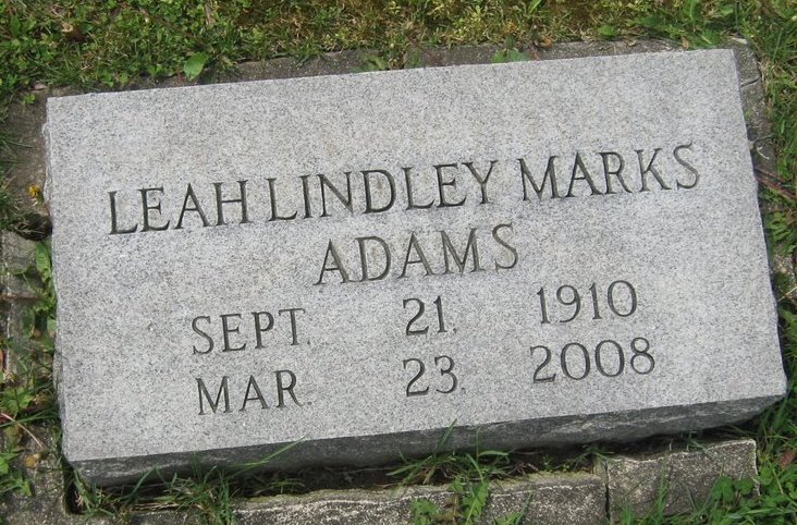 Leah Lindley Marks Adams