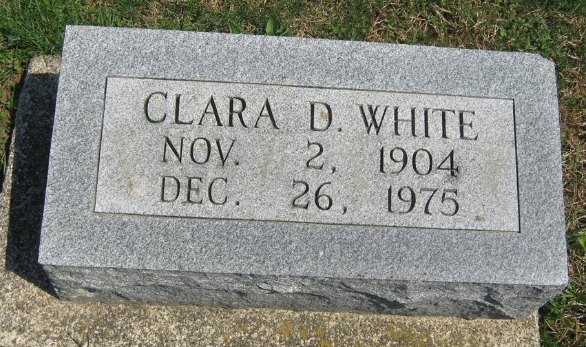 Clara D White