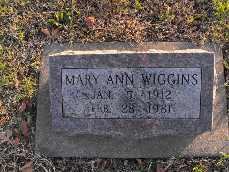 Mary Ann Wiggins