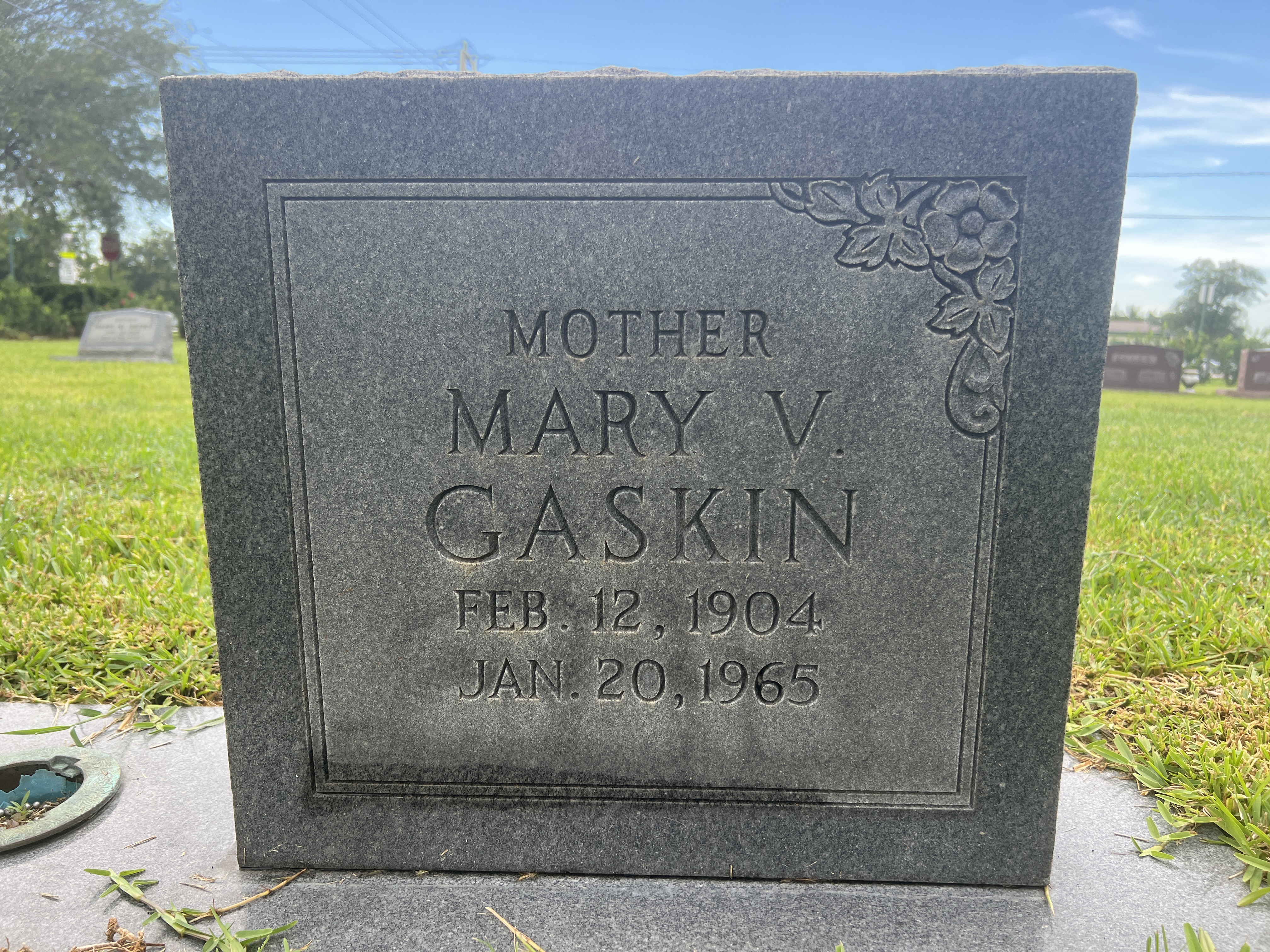 Mary V Gaskin