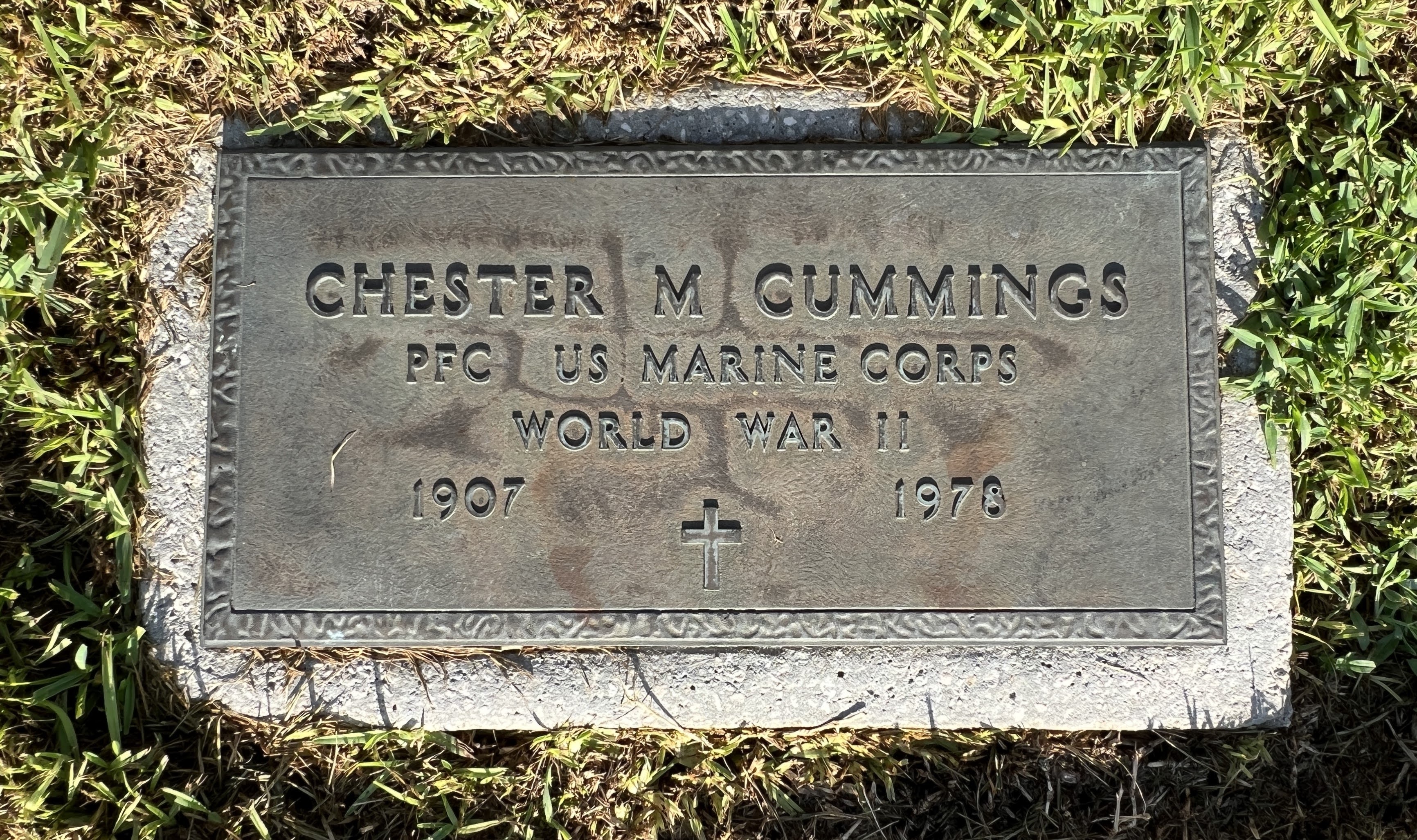PFC Chester M Cummings