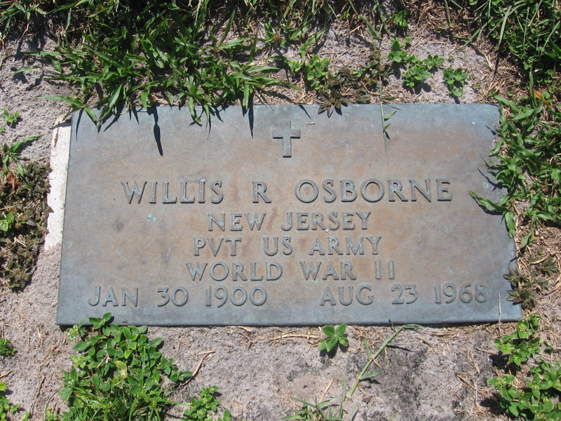 Pvt Willis R Osborne