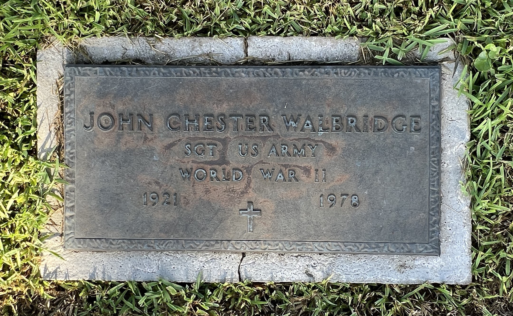 Sgt John Chester Walbridge