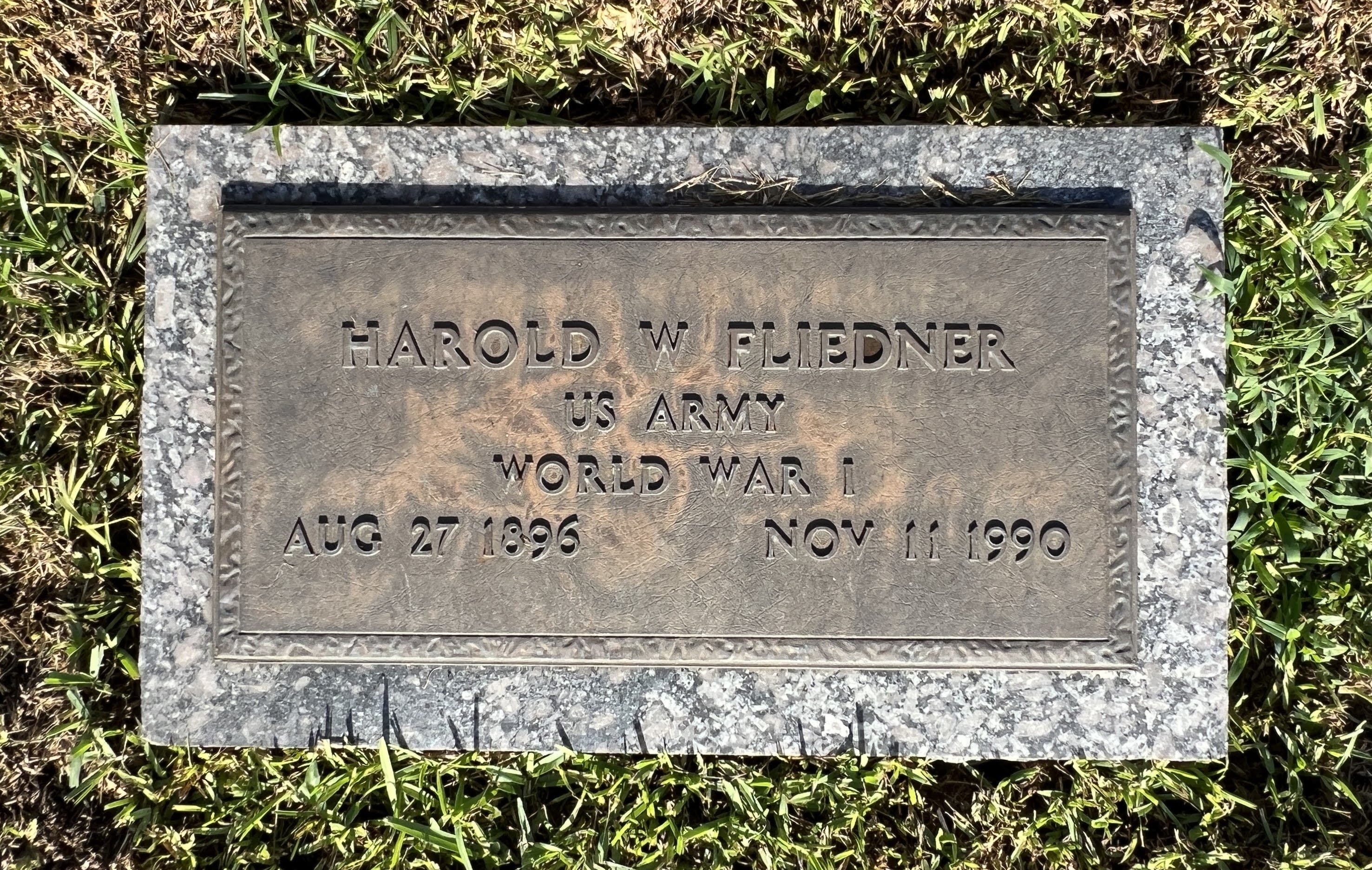Harold W Fliedner